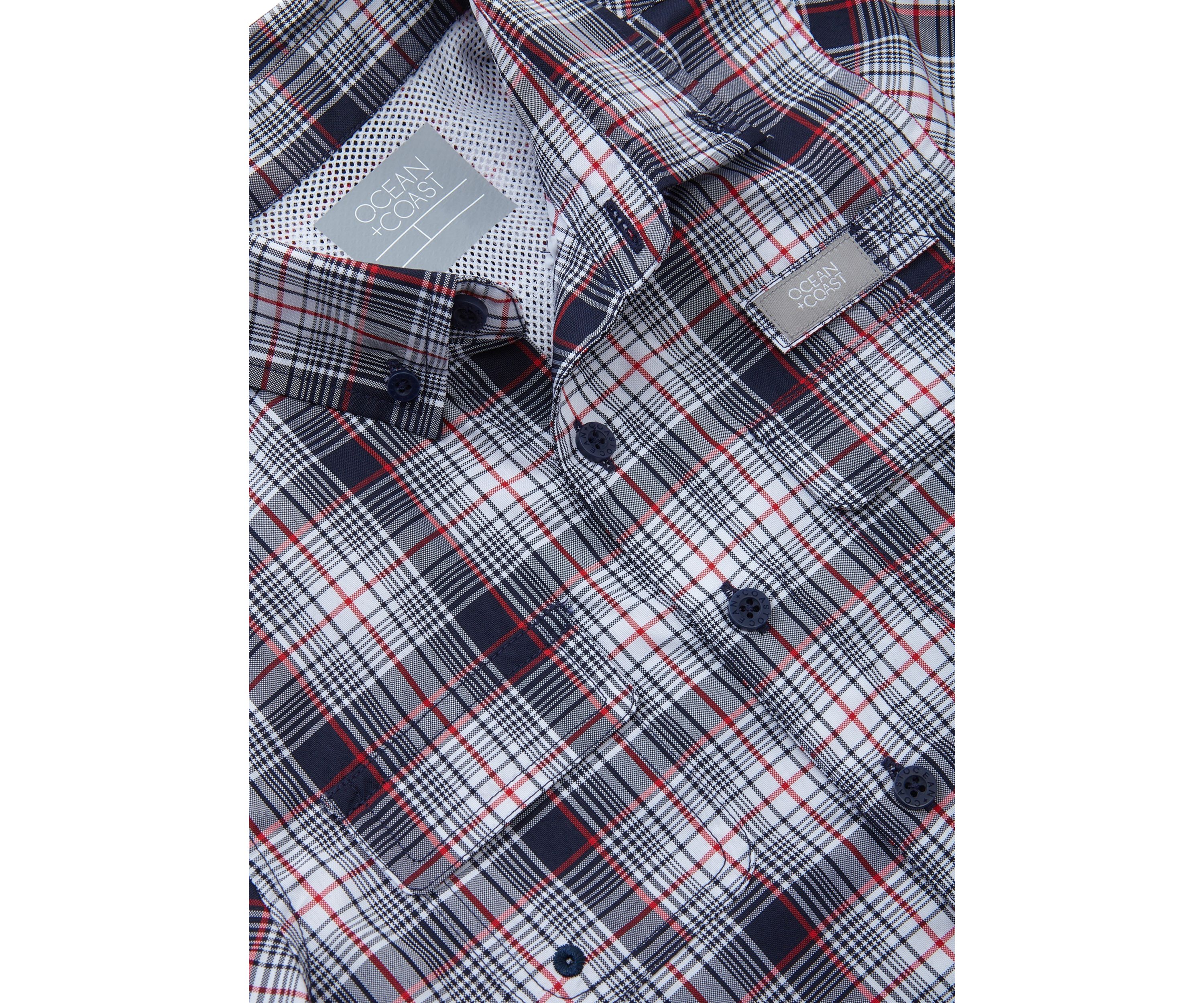 Boys 4-7 Short Sleeve Yarn Dyed Fishing Shirt