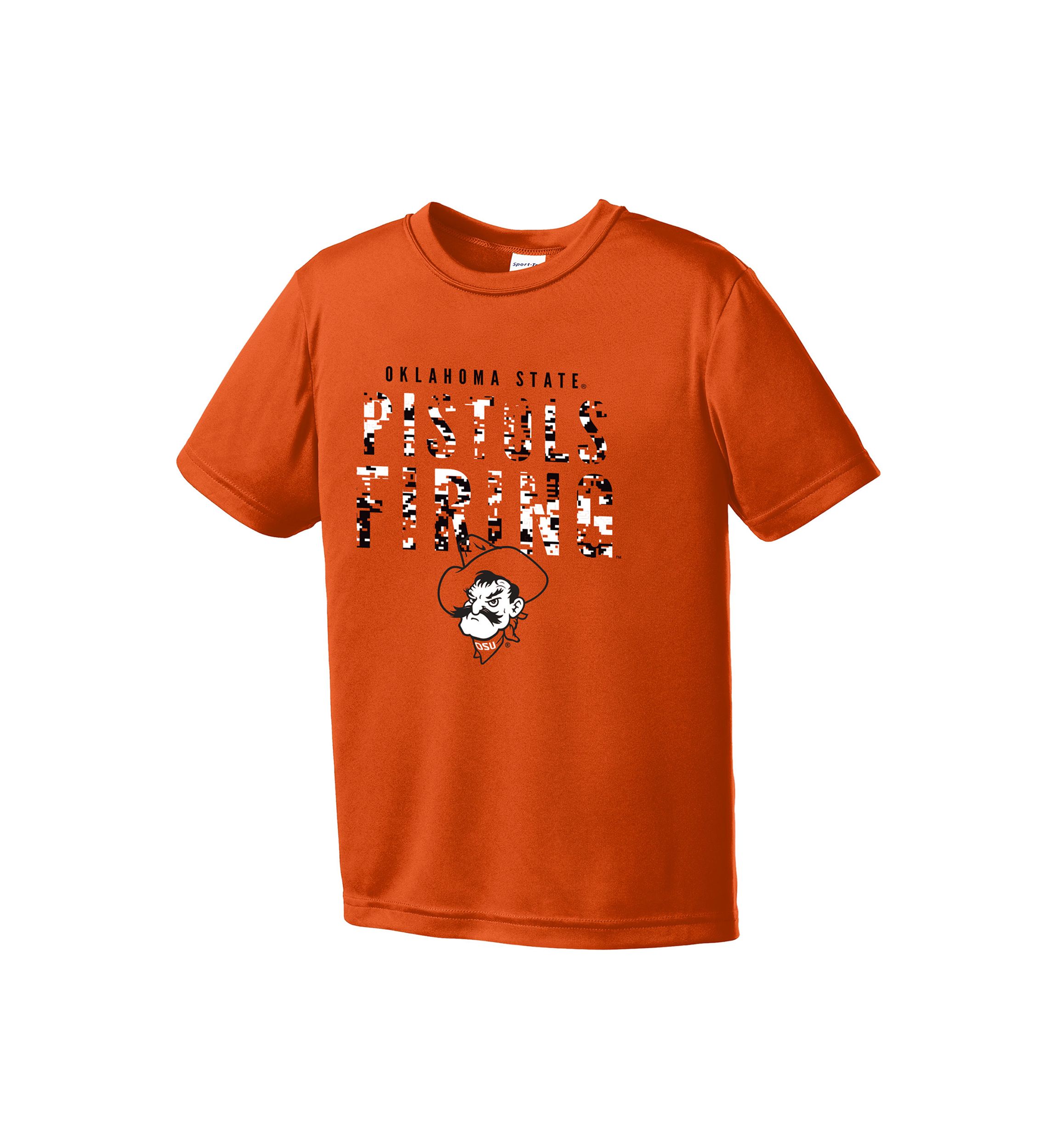Youth NCAA Oklahoma State Cowboys Digital Camouflage Mascot Graphic T-Shirt