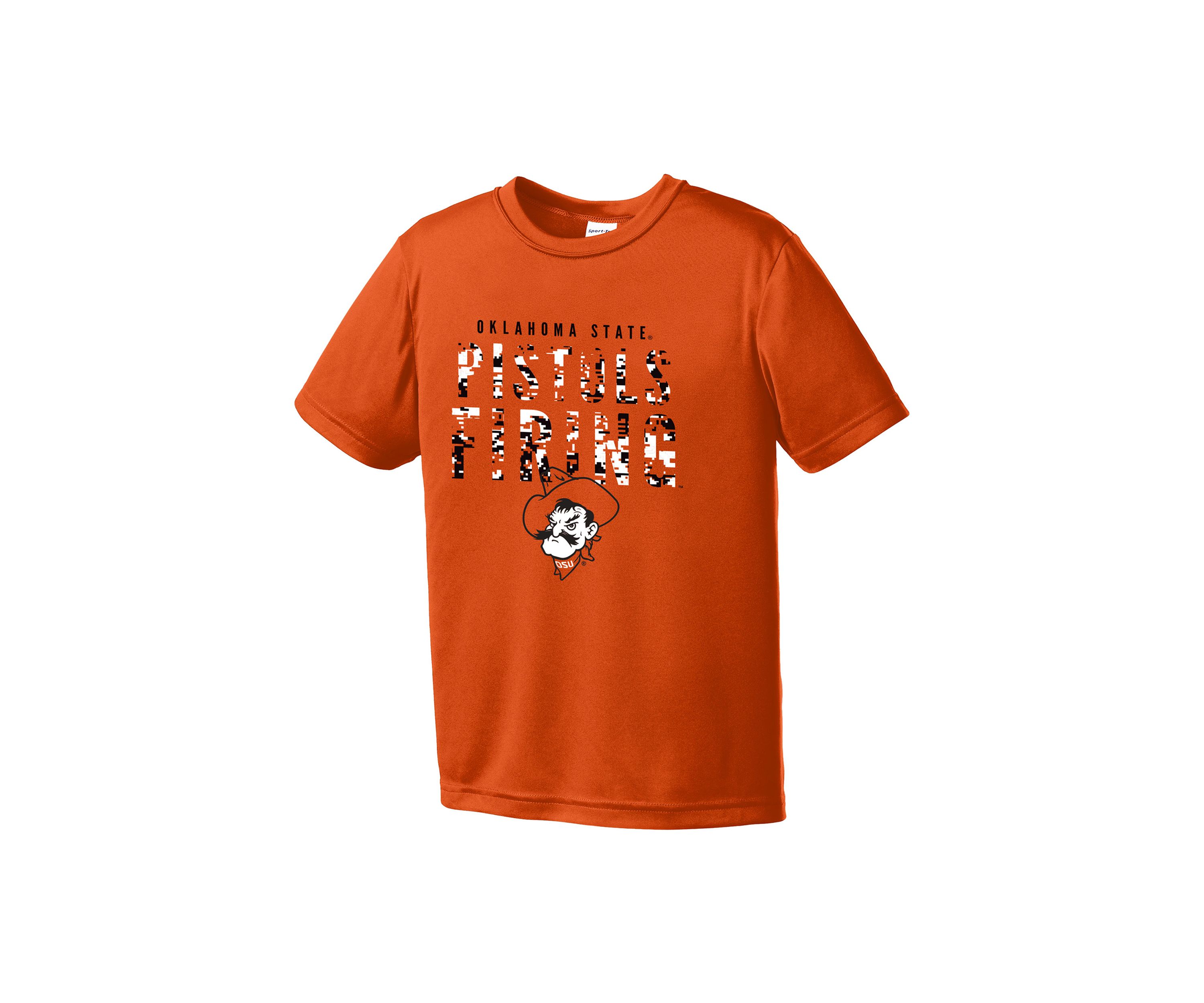 Youth NCAA Oklahoma State Cowboys Digital Camouflage Mascot Graphic T-Shirt