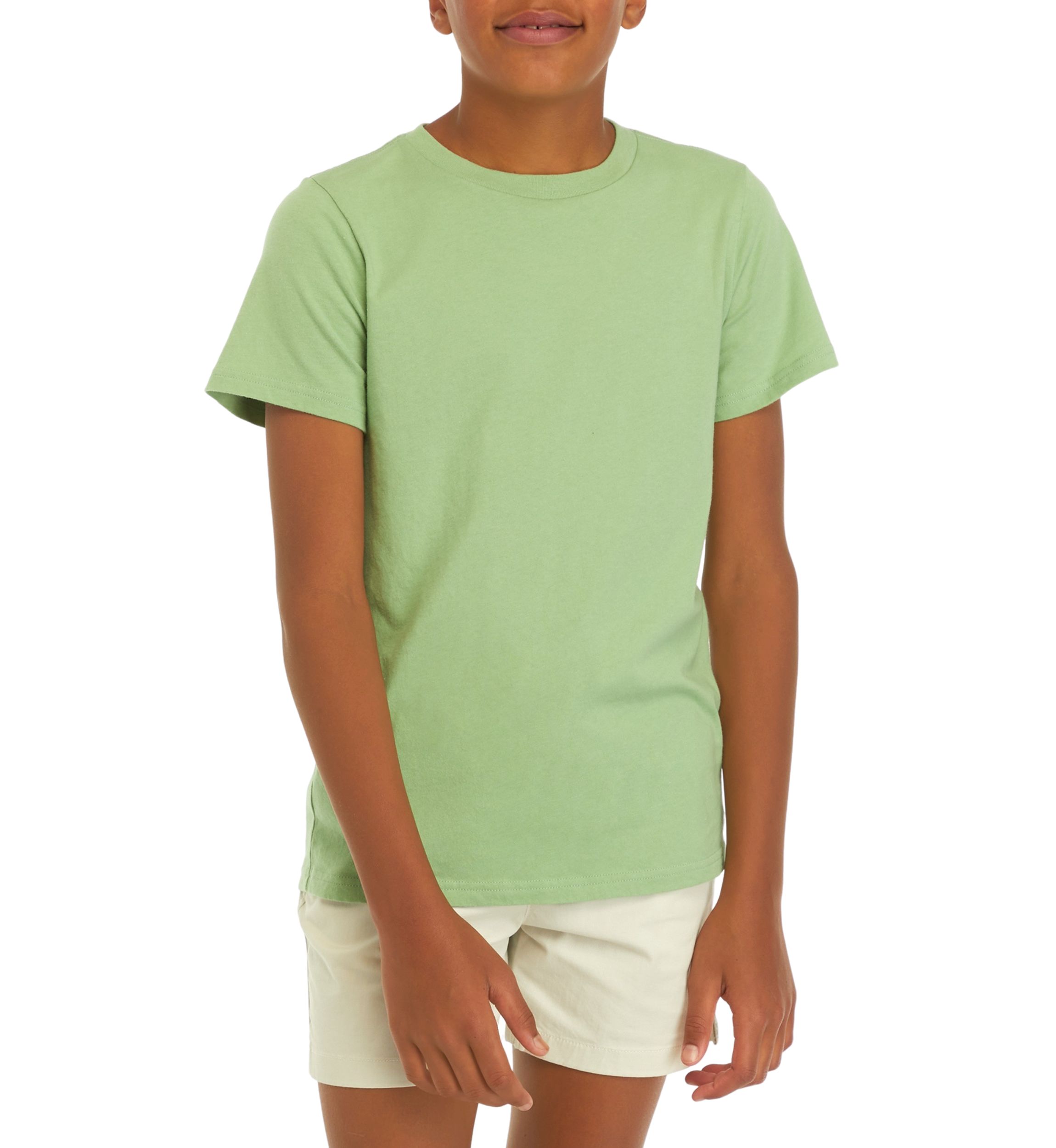 Boys 8-20 Washed Crew Neck T-Shirt