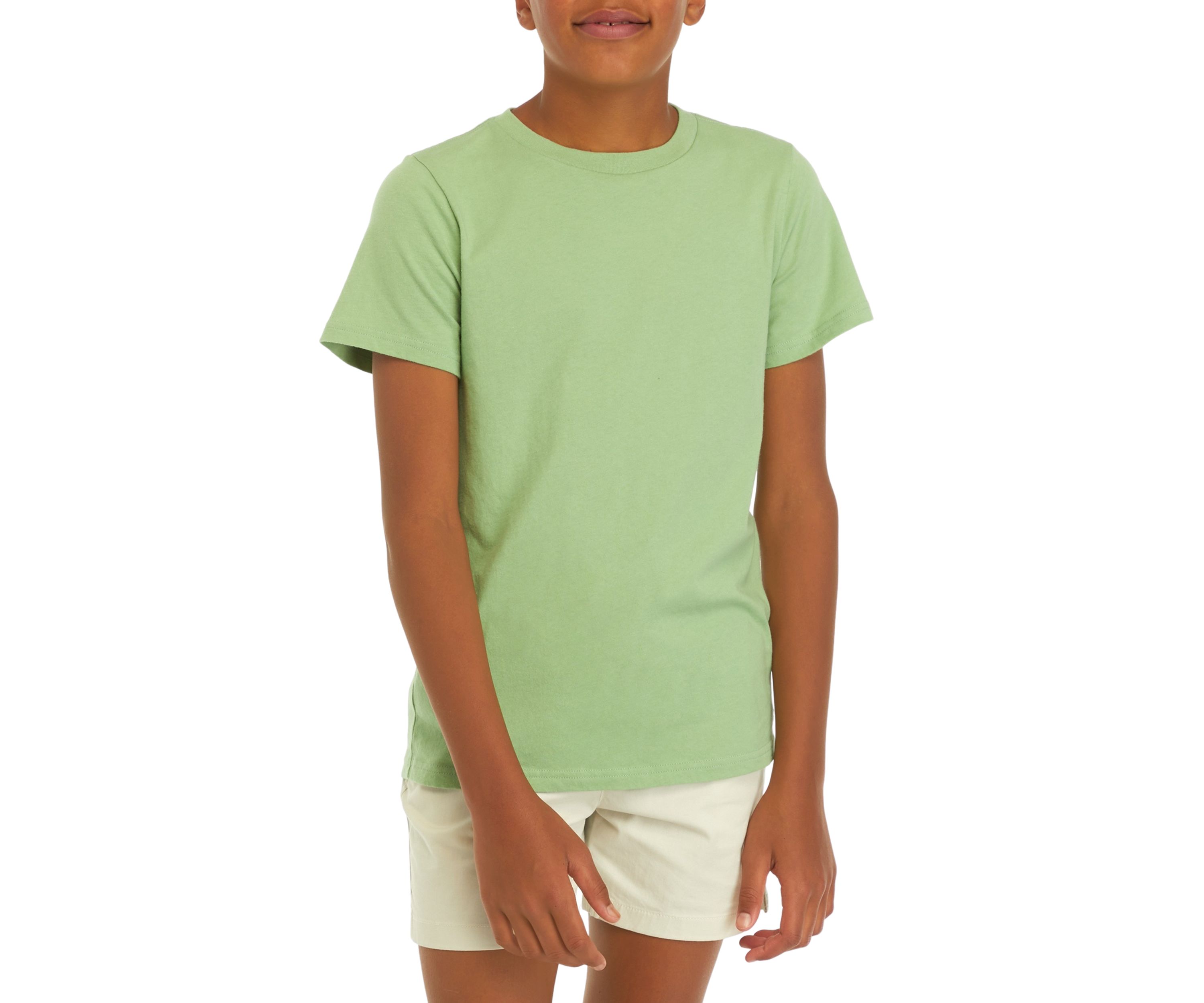 Boys 8-20 Washed Crew Neck T-Shirt