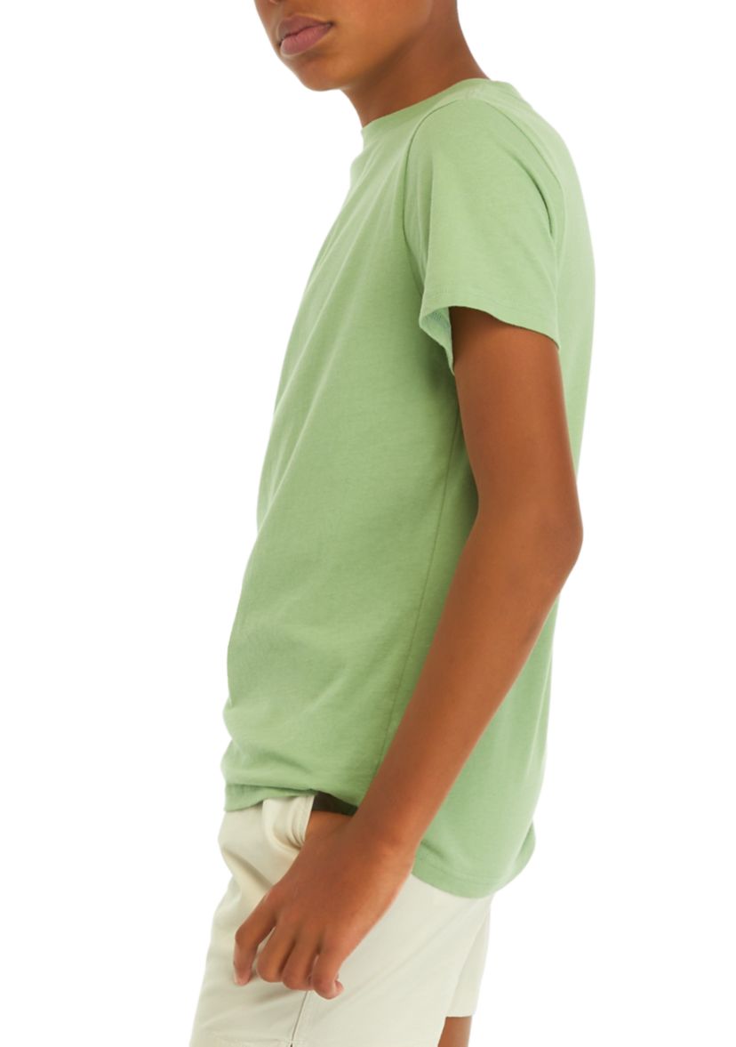 Boys 8-20 Washed Crew Neck T-Shirt