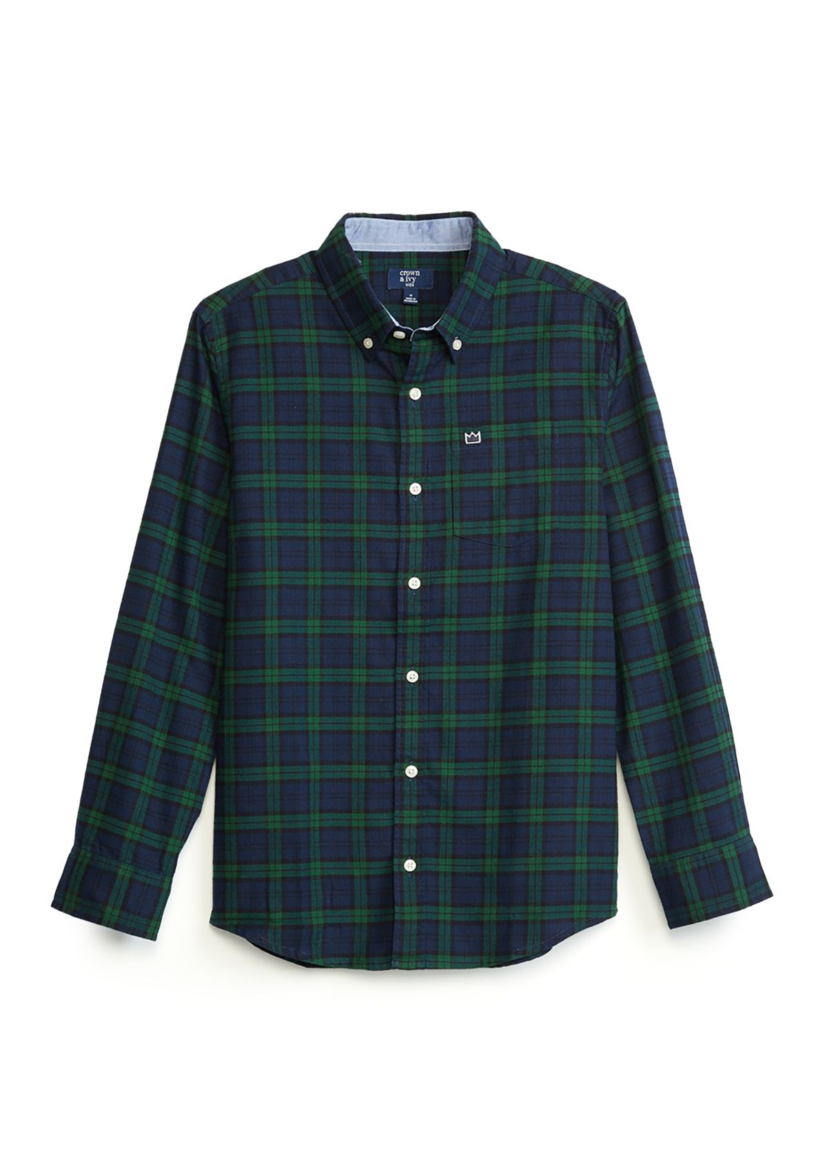 Boys 8-20 Plaid Button Up Shirt 
