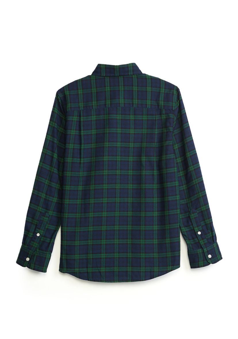 Boys 8-20 Plaid Button Up Shirt 