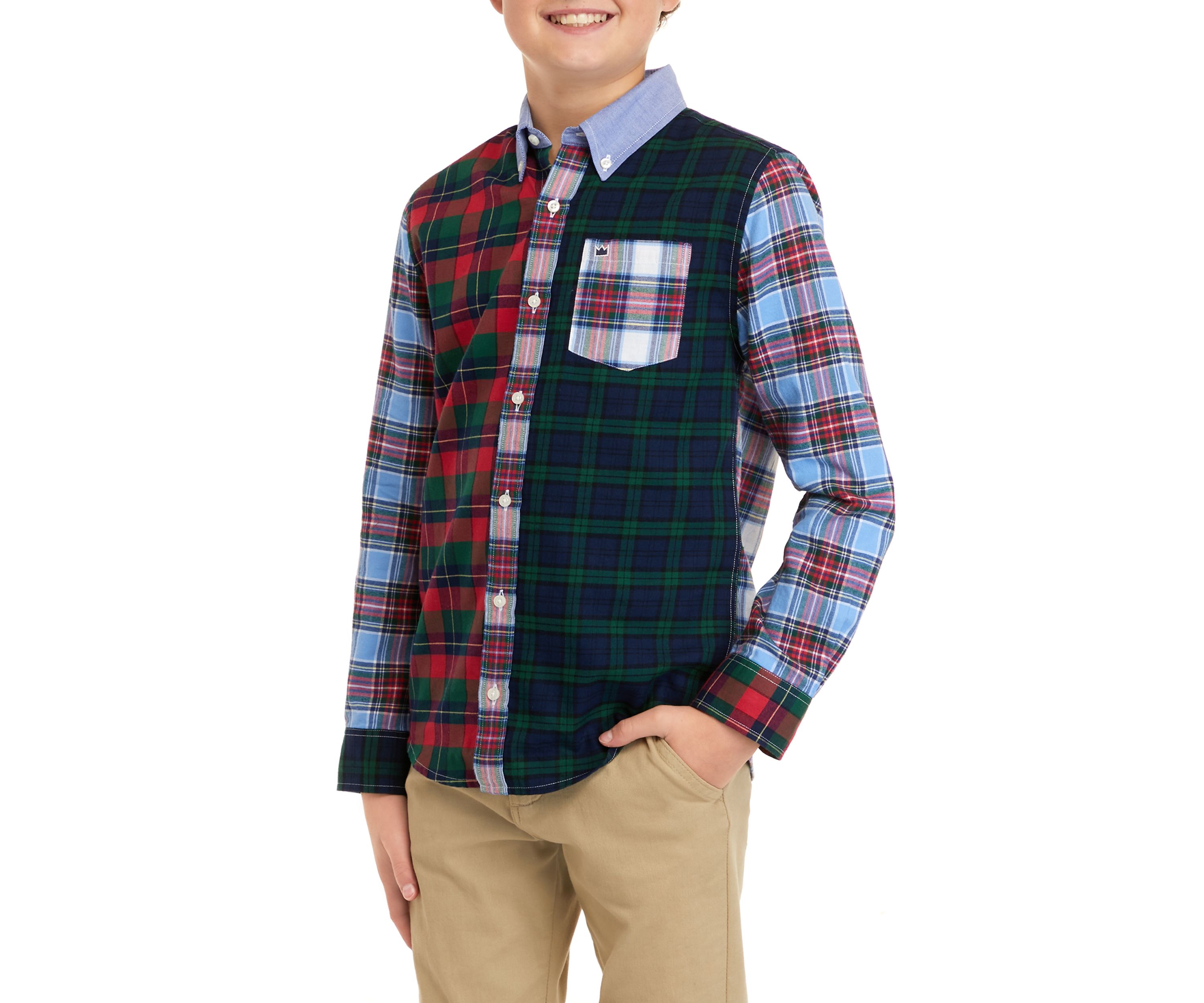 Boys 8-20 Twill Fun Shirt