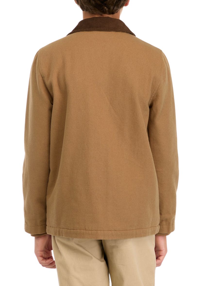 Boys 4-7 Collared Canvas Jacket 