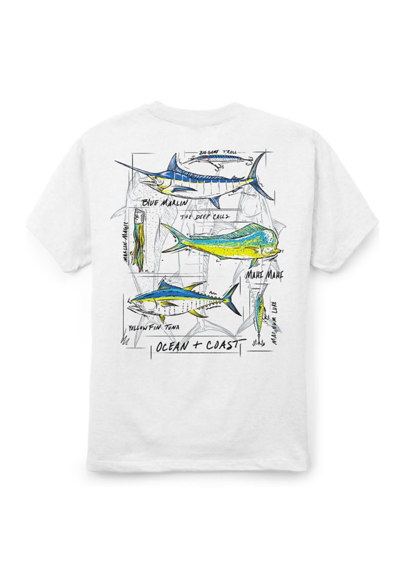 Boys 8-20 Short Sleeve Fish Graphic T-Shirt 