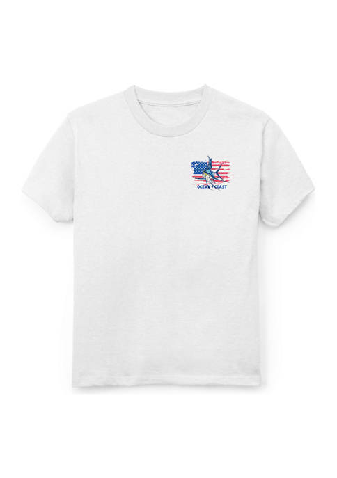 Ocean + Coast® Boys 8-20 American Flag Fish