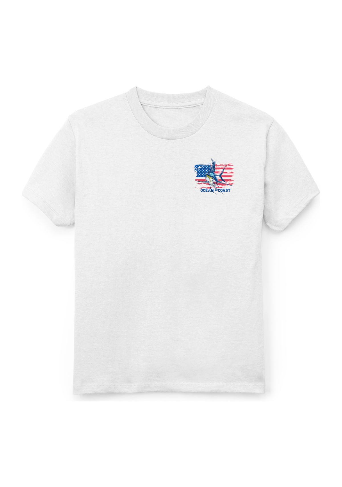 Boys 8-20 American Flag Fish Short Sleeve T-Shirt
