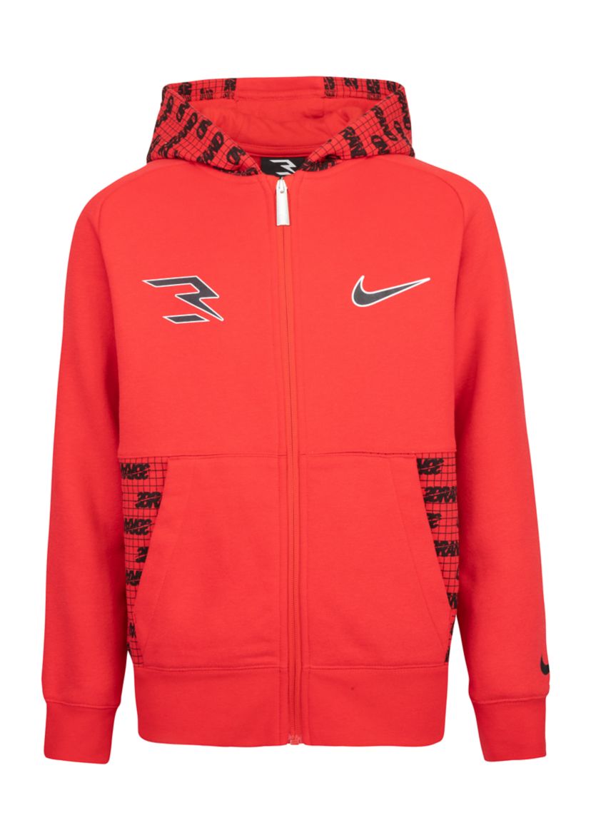 Boys 8-20 AOP Panel Zip Hoodie