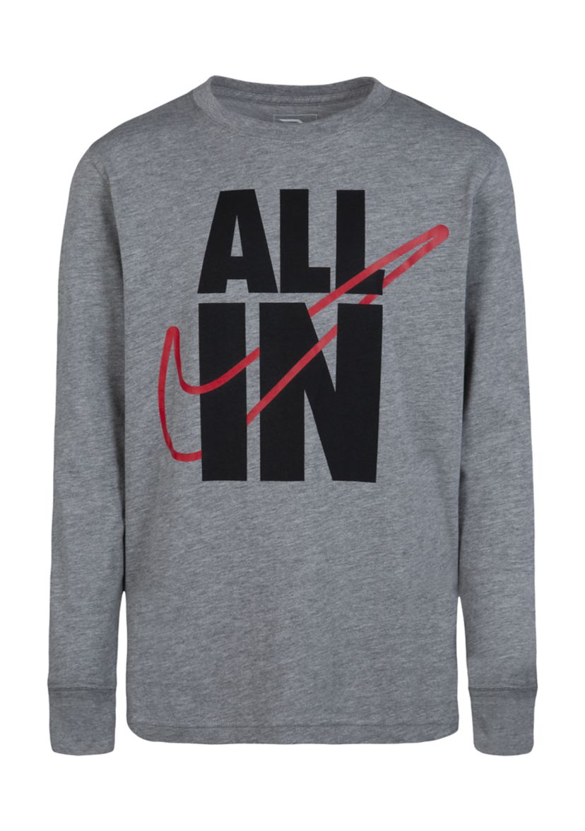 Boys 8-20 All In Long Sleeve T-Shirt
