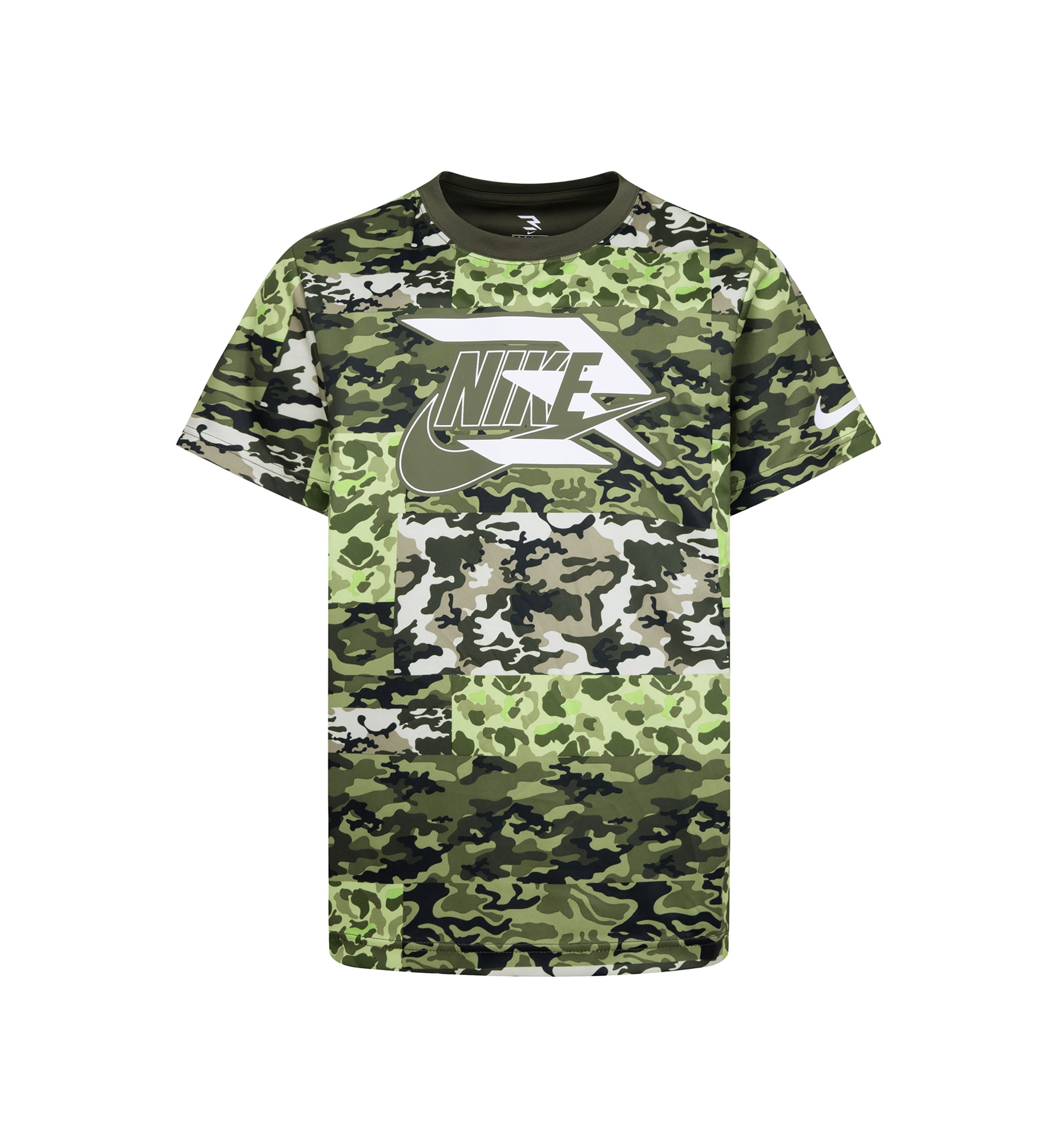 Boys 8-20 Camo Printed Patchwork Graphic T-Shirt