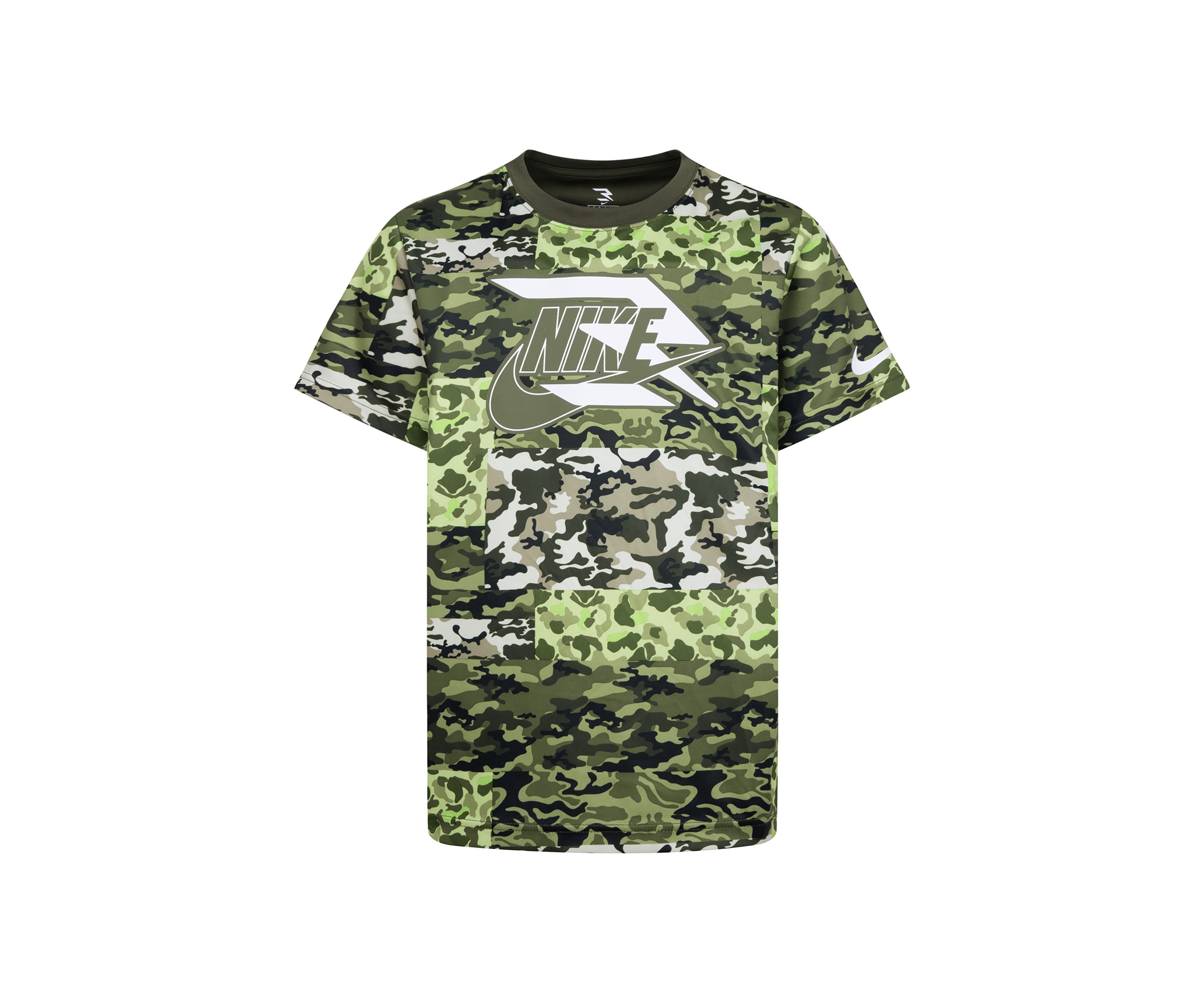 Boys 8-20 Camo Printed Patchwork Graphic T-Shirt
