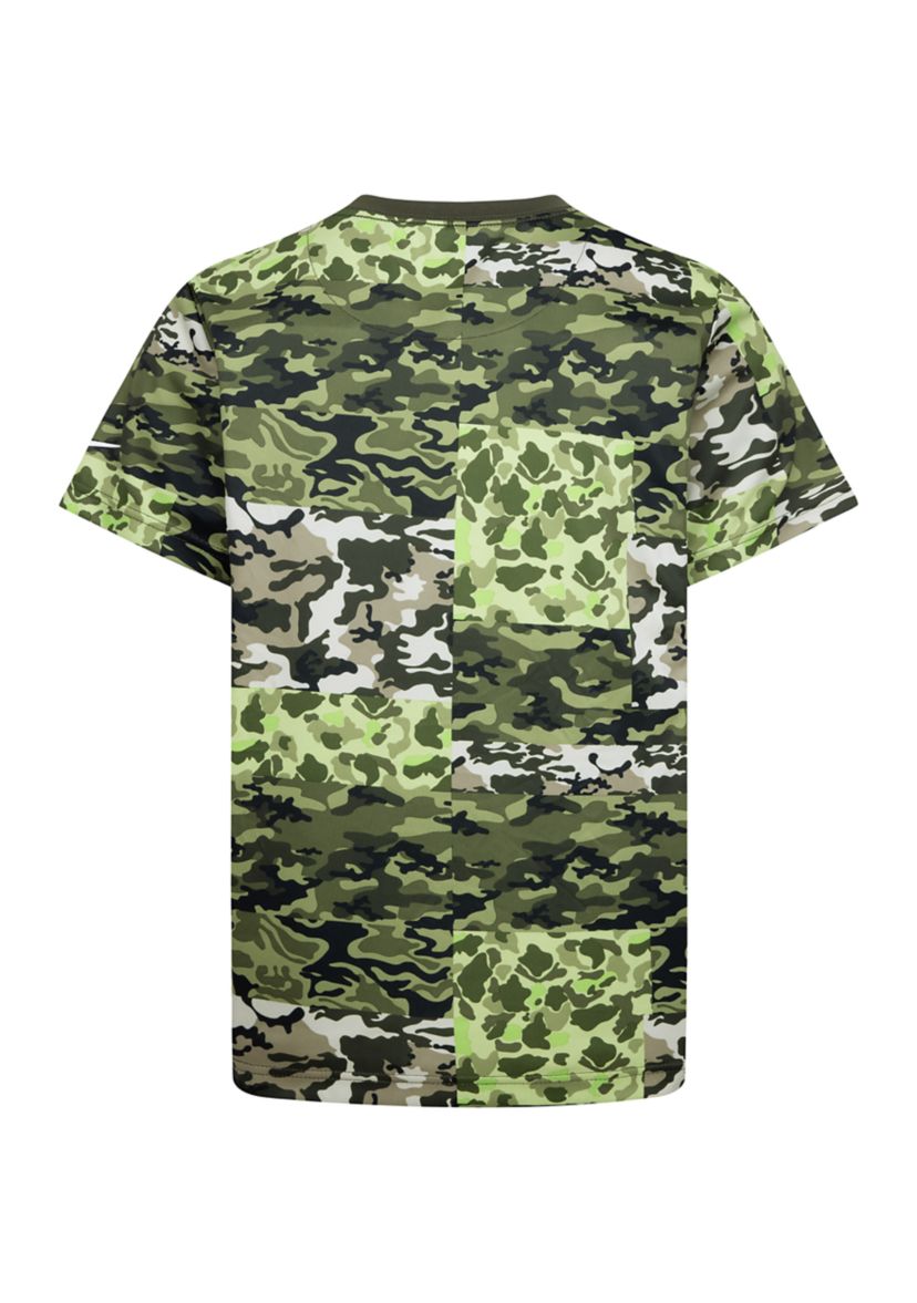 Boys 8-20 Camo Printed Patchwork Graphic T-Shirt