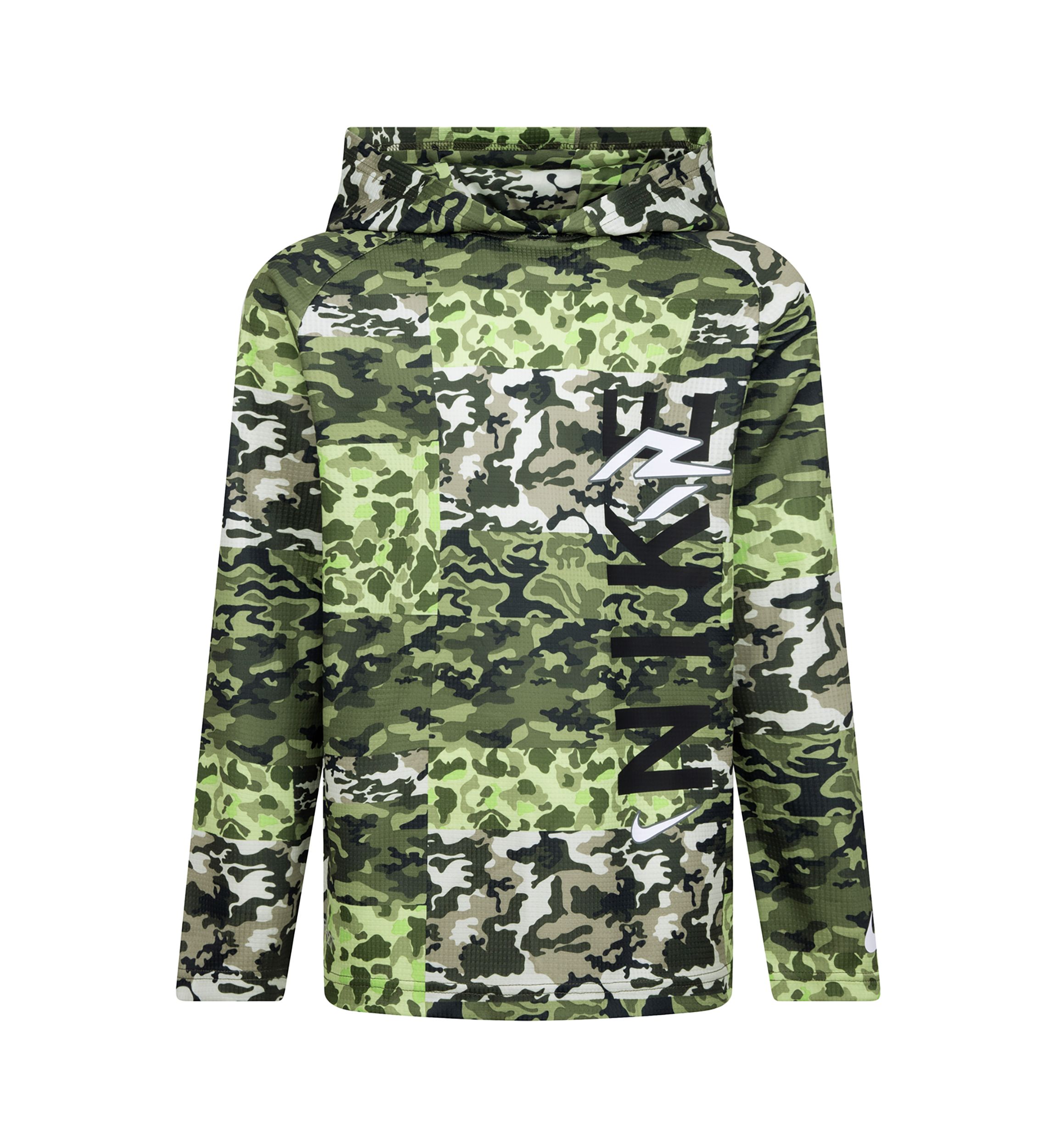 Boys 8-20 Camo Patchwork Printed Graphic Hoodie
