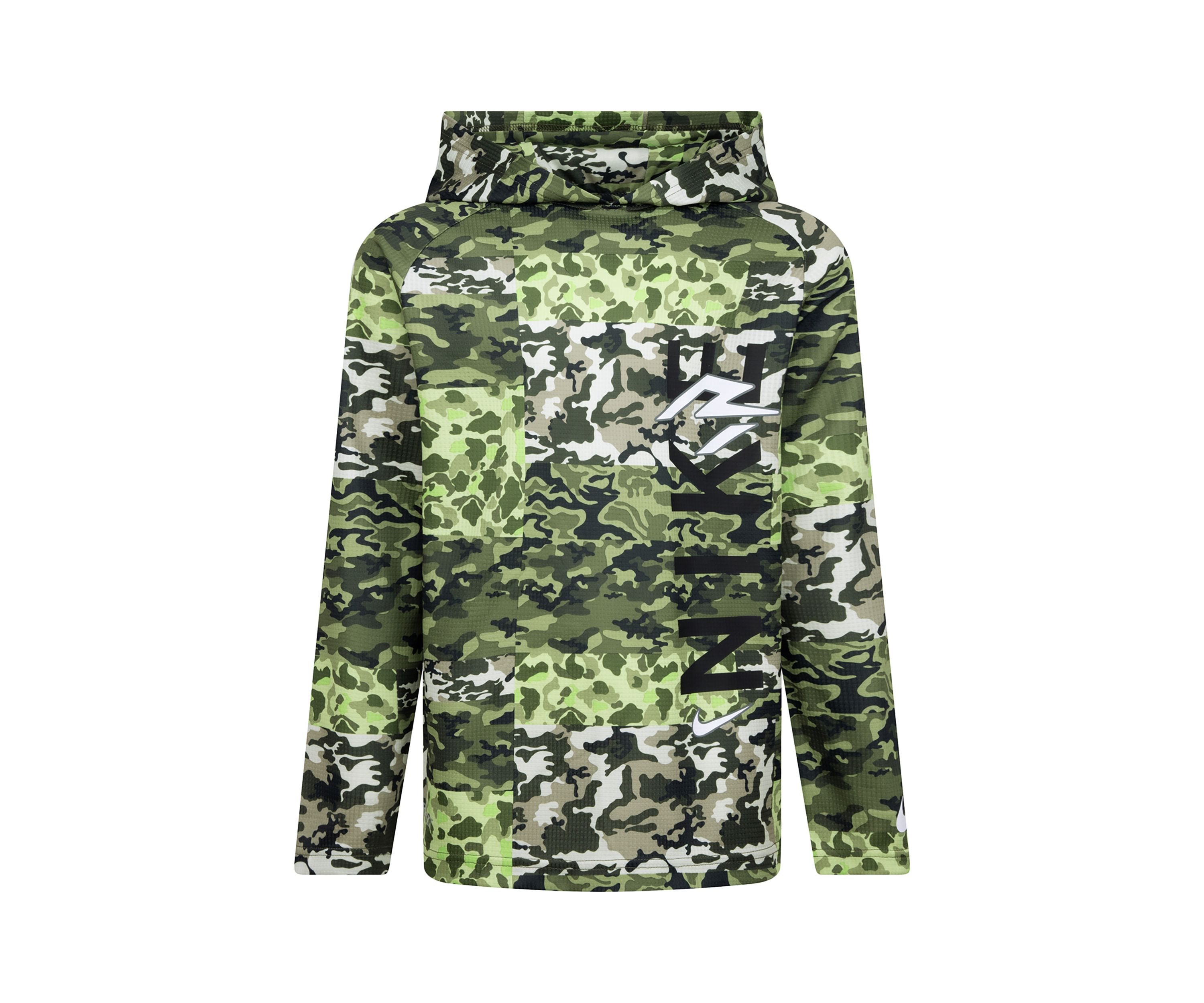 Boys 8-20 Camo Patchwork Printed Graphic Hoodie