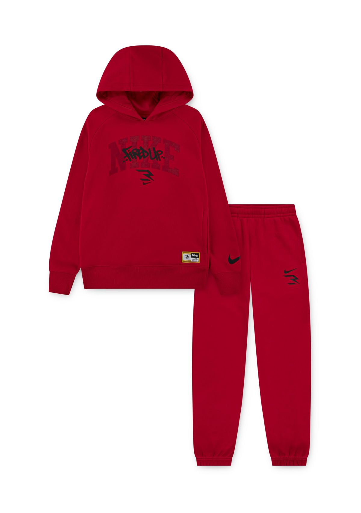 Boys 8-20 Fired Up Fleece Hoodie Jogger Set
