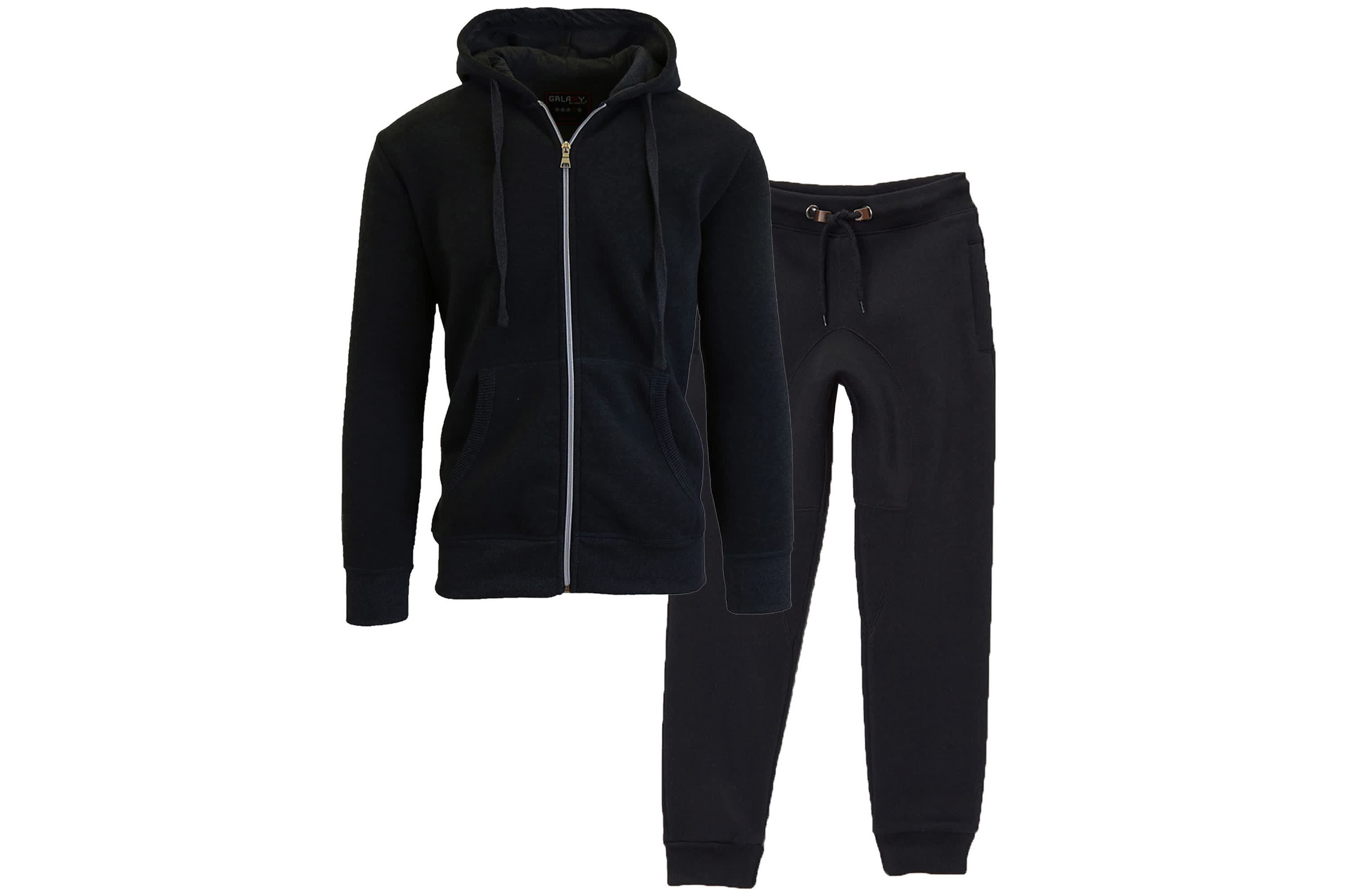 Galaxy By Harvic Boys Fleece Jogger Sweatpants and Hoodie Sweatshirt Set