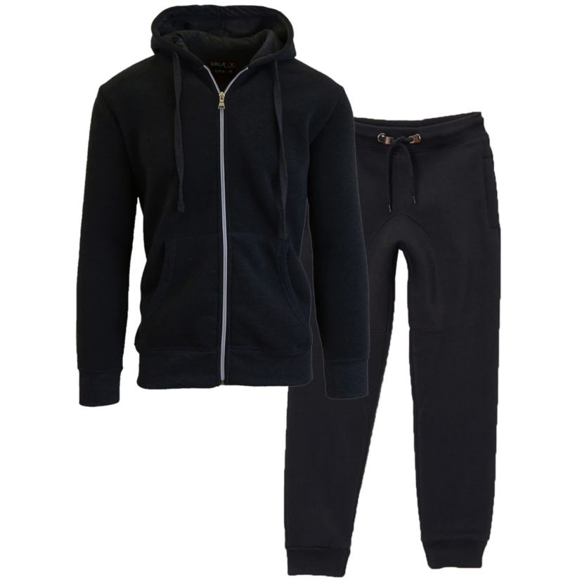 Galaxy By Harvic Boys Fleece Jogger Sweatpants and Hoodie Sweatshirt Set