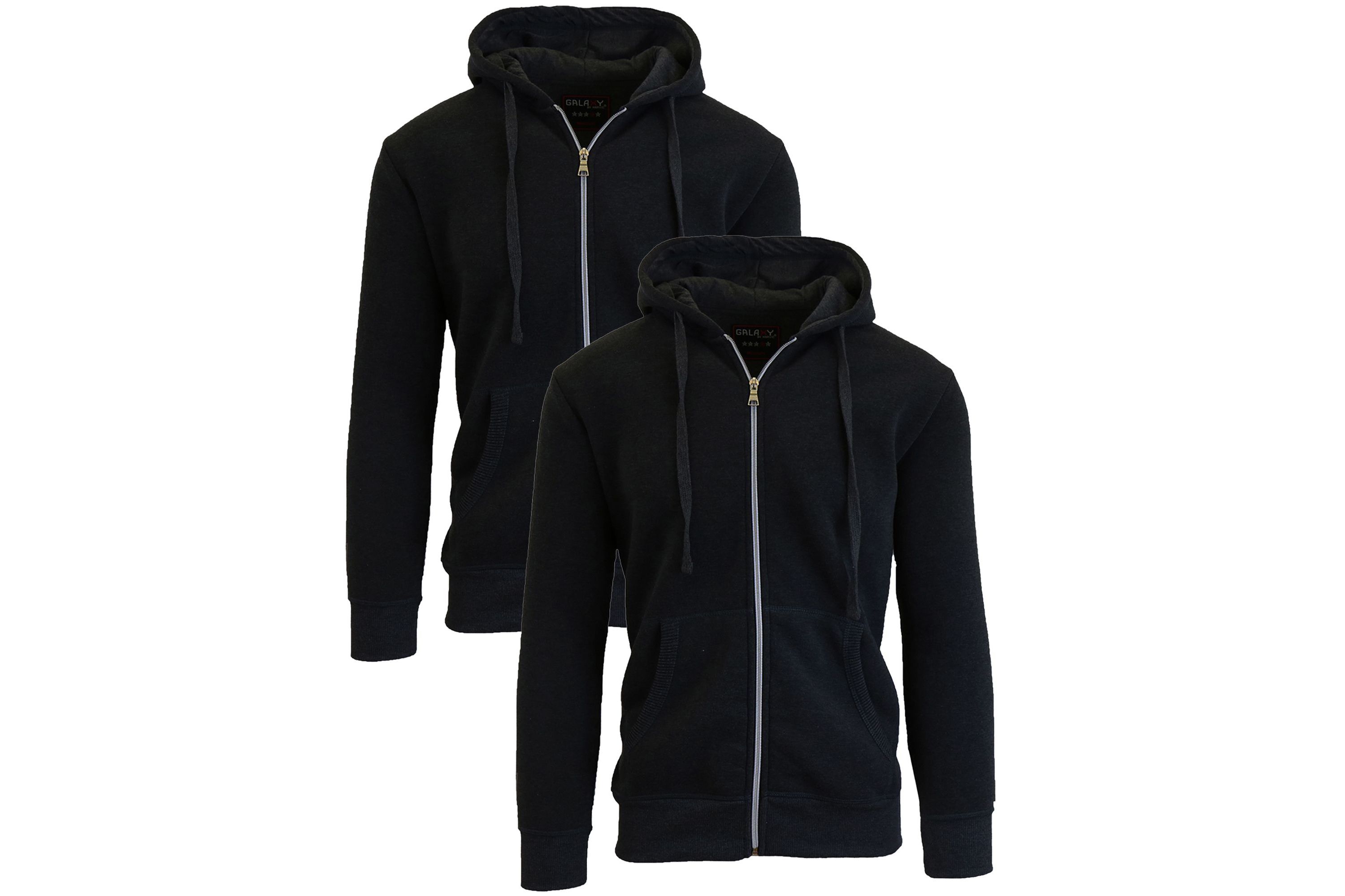 Boys 2-Pack Fleece-Lined Zip-Up Hoodie