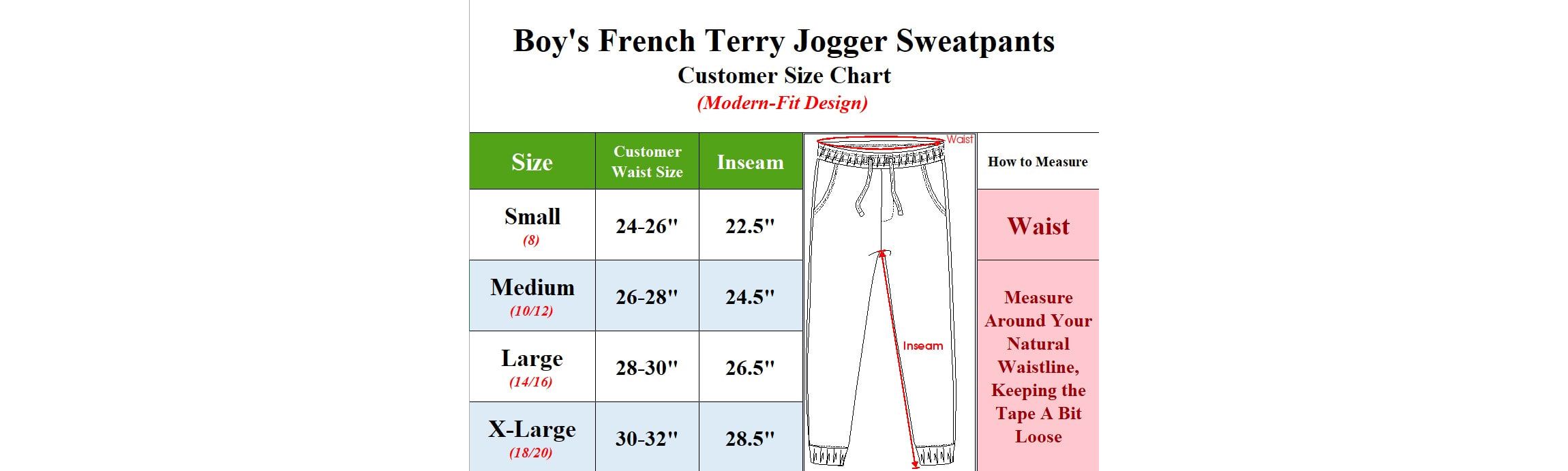 Boys Slim-Fit Fleece Jogger Sweatpants - 3 Pack
