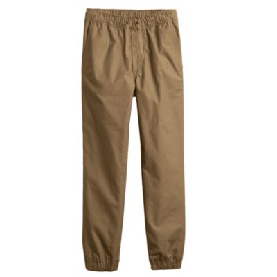 Galaxy by Harvic Kids Boy's Slim Fitting Cotton Stretch Classic Twill Joggers, Large