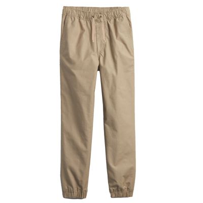 Galaxy by Harvic Kids Boy's Slim Fitting Cotton Stretch Classic Twill Joggers, XL Husky