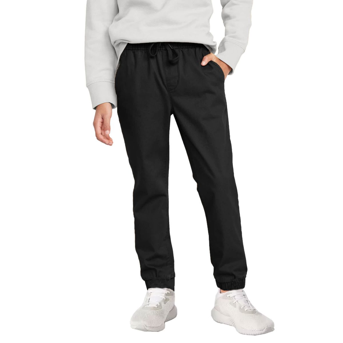 Jump start Boys Slim Fitting Cotton Stretch Classic Twill Joggers