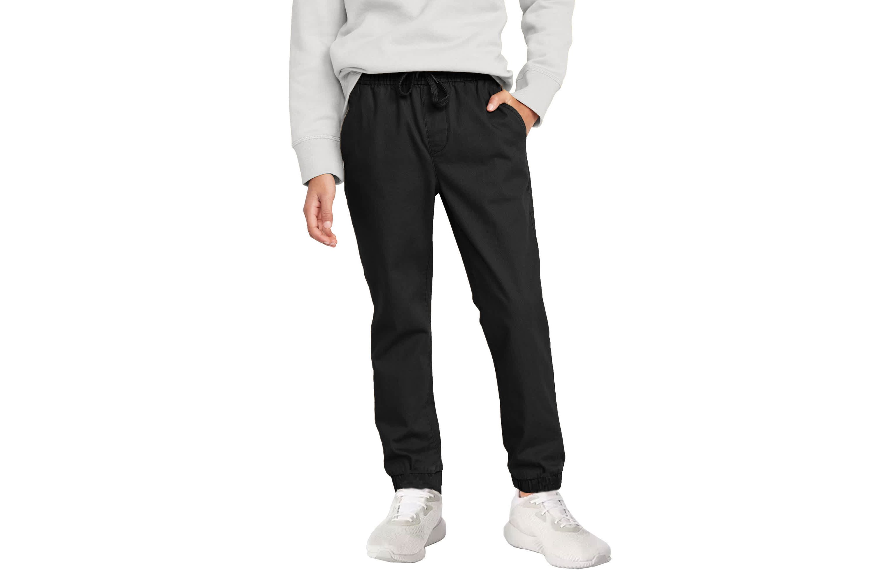 Jump start Boys Slim Fitting Cotton Stretch Classic Twill Joggers