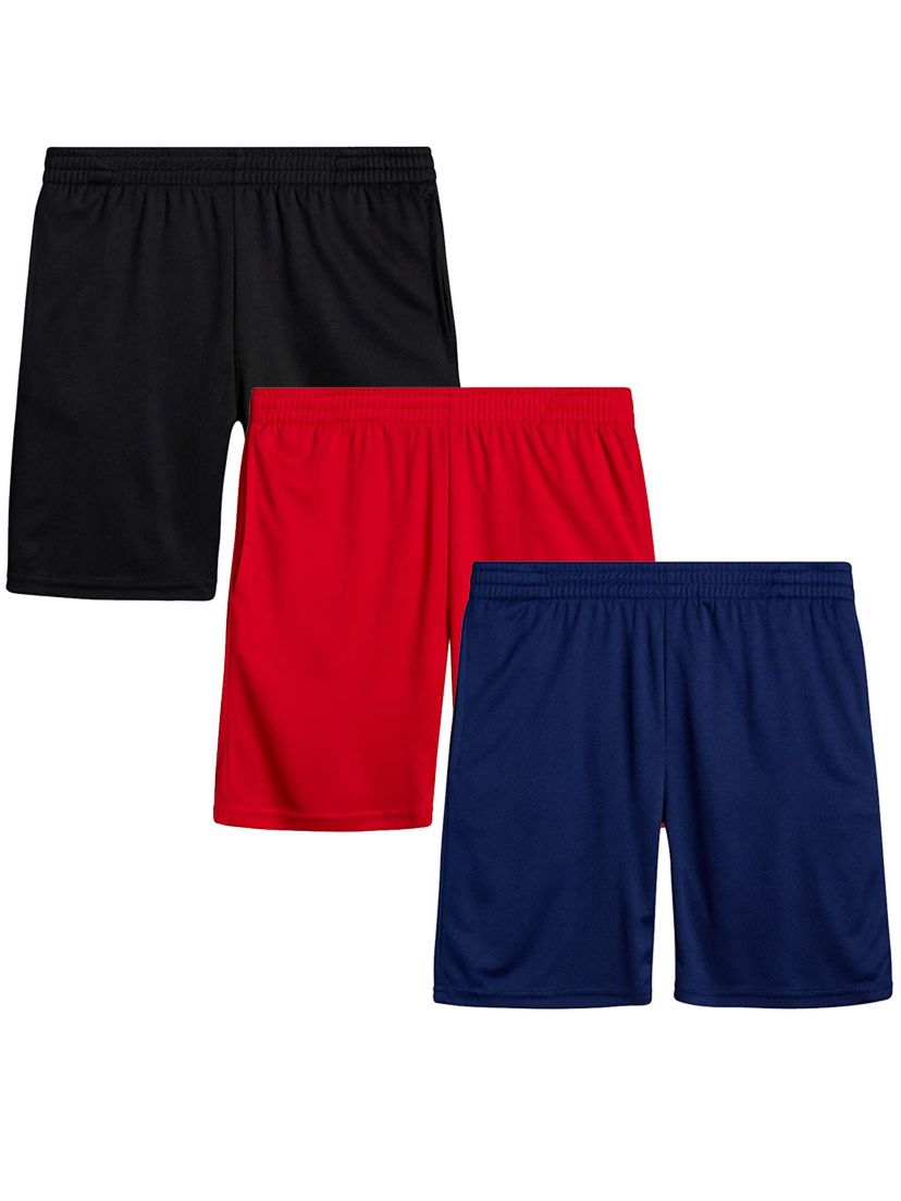 Boys Active Mesh Basketball Shorts (S-XL)