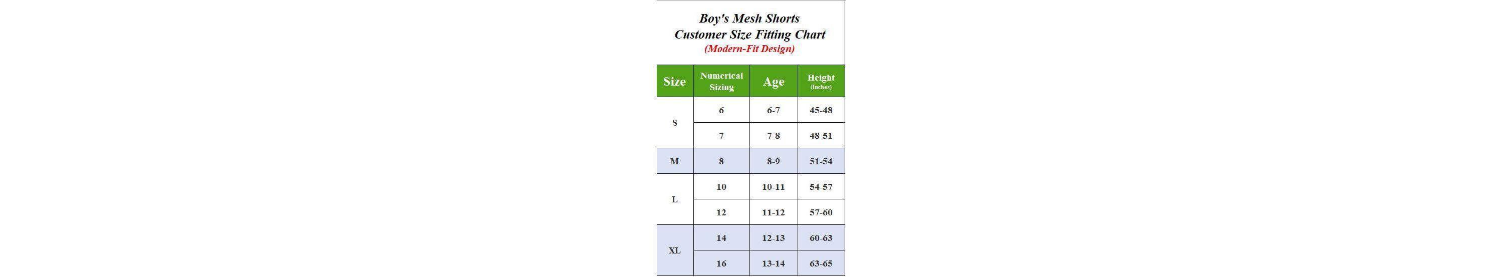 Boys Active Mesh Basketball Shorts (S-XL)