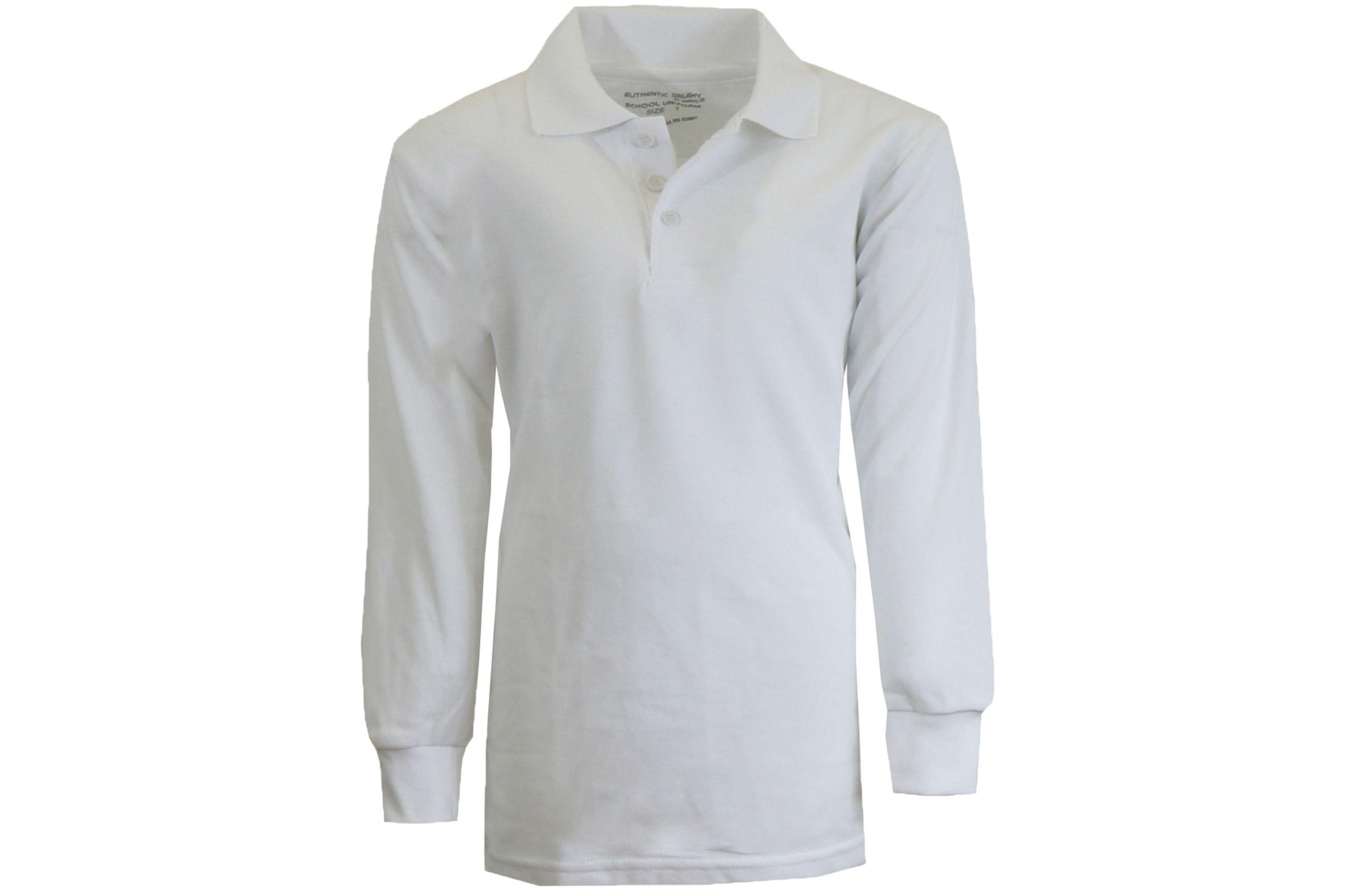 Galaxy By Harvic Boys Uniform Long Sleeve Polo Shirts