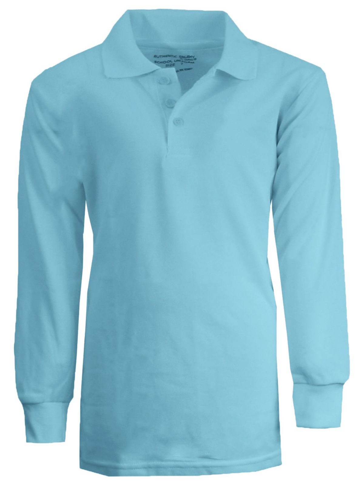 Galaxy By Harvic Boys Uniform Long Sleeve Polo Shirts