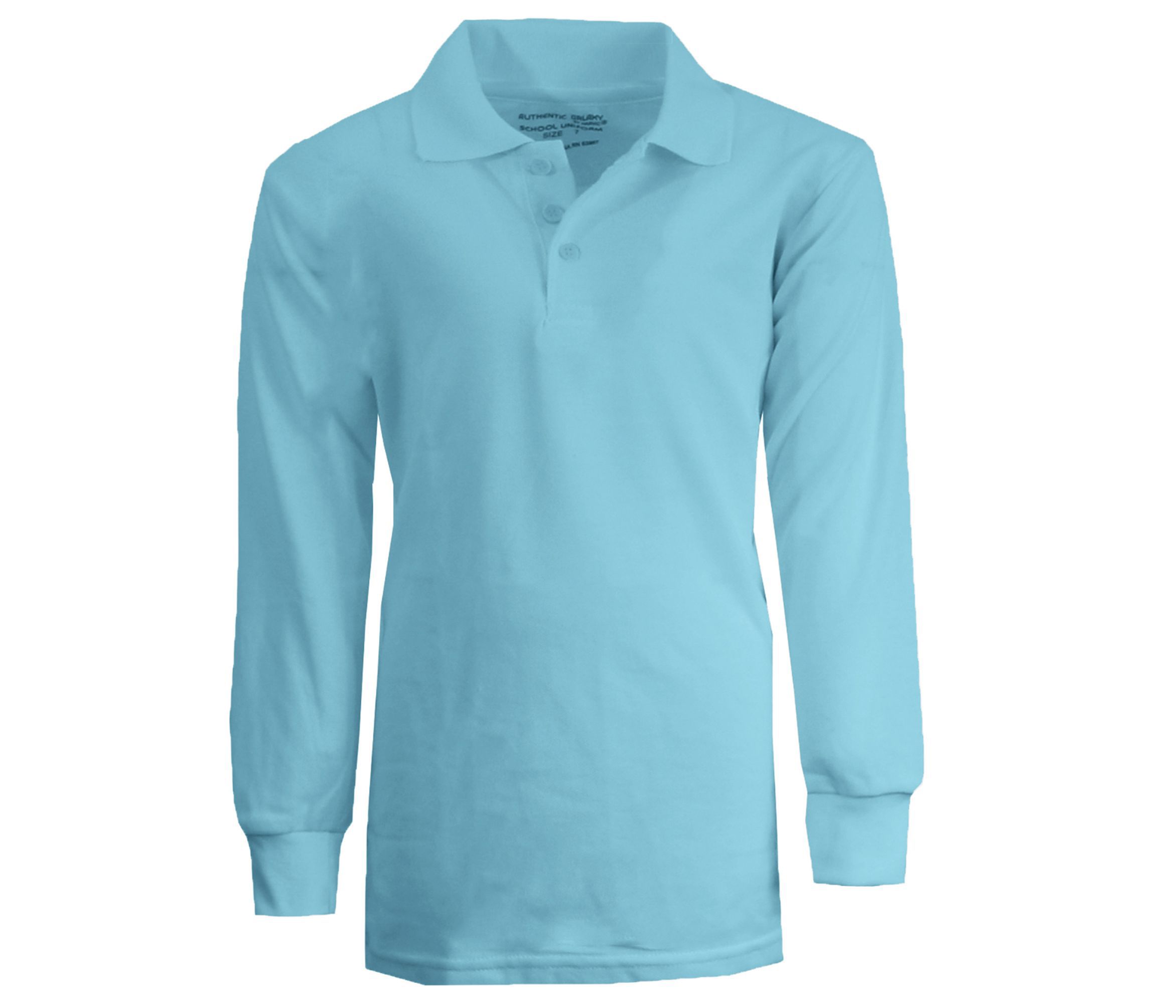 Galaxy By Harvic Boys Uniform Long Sleeve Polo Shirts