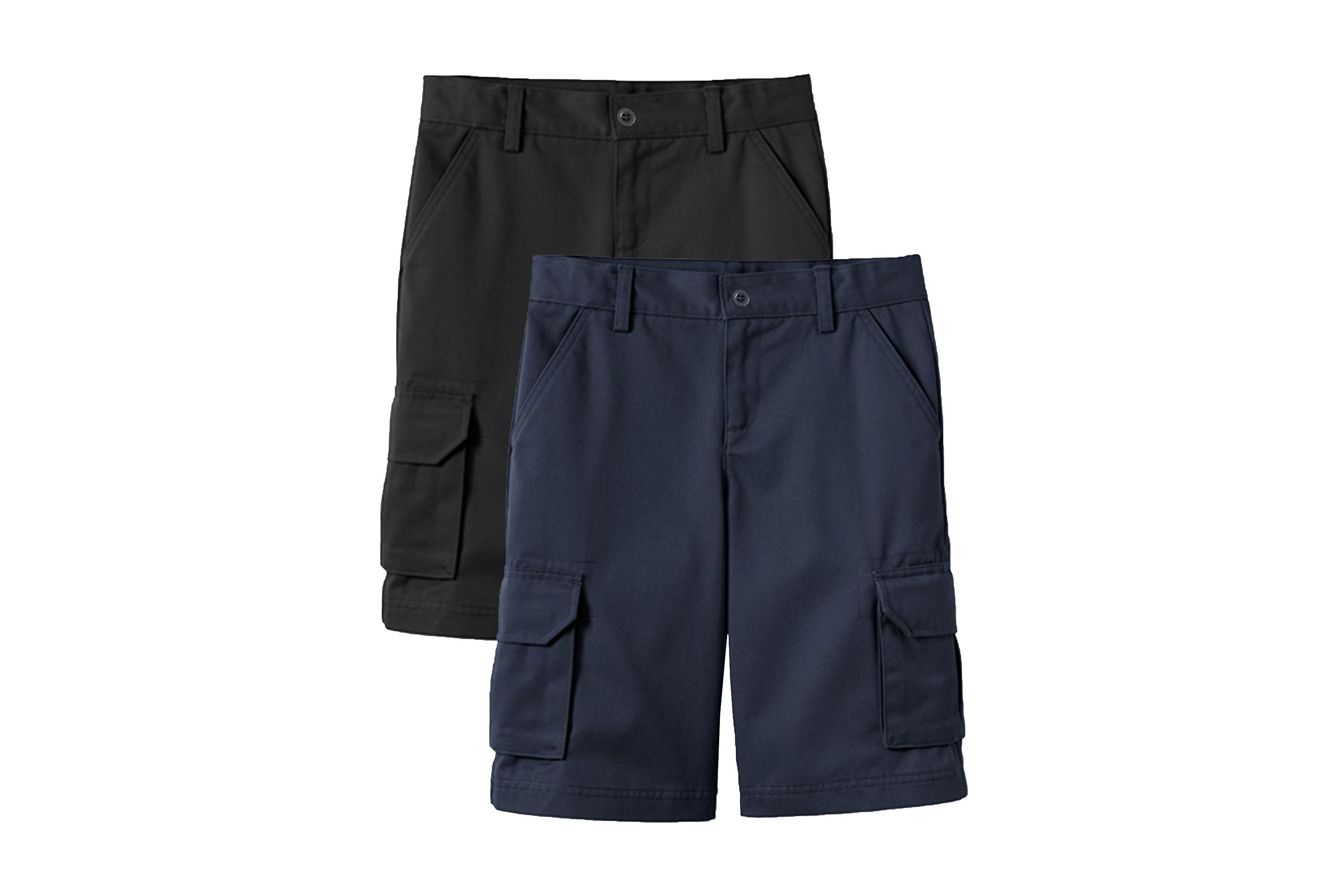 2-Pack Boys Stretch Cotton Cargo Shorts