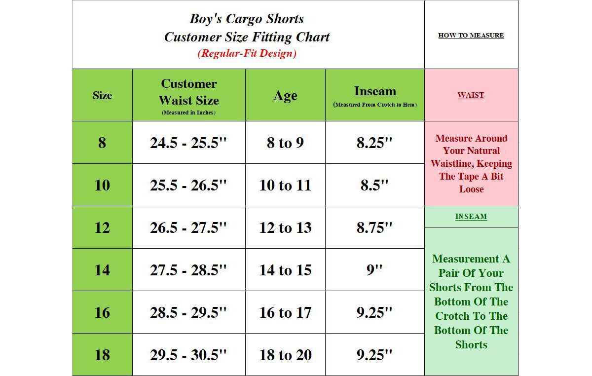 Boys Stretch Cotton Cargo Shorts