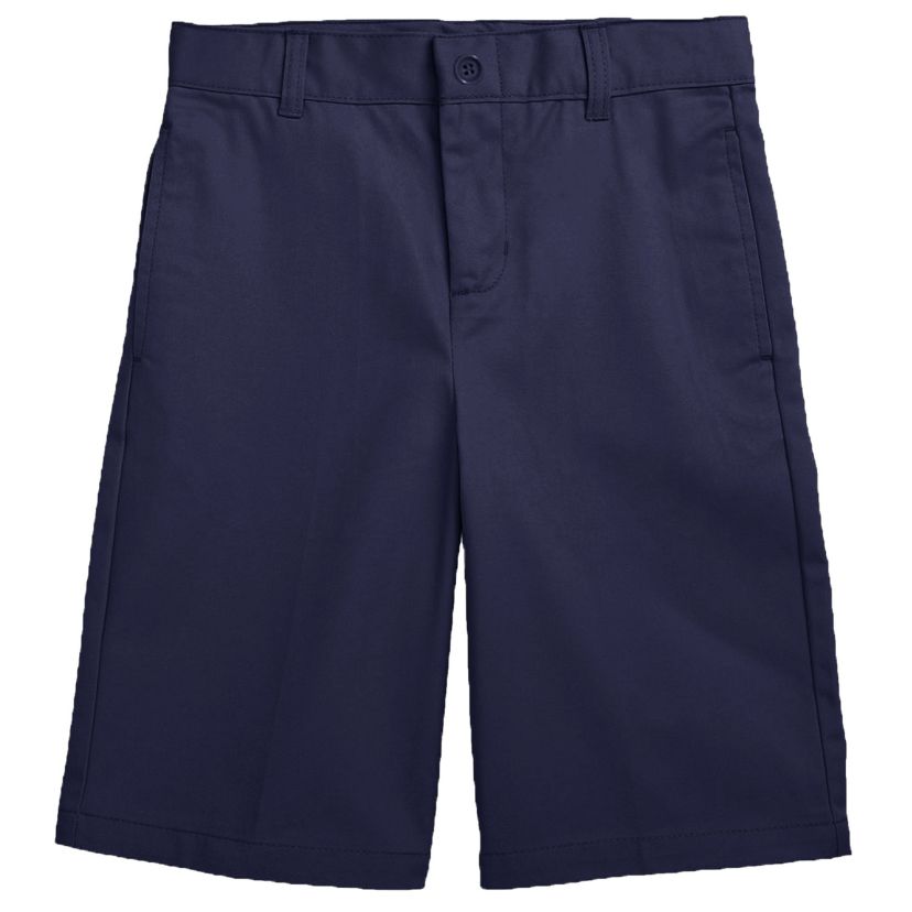 Boys Stretch Slim Fit School Uniform Twill Shorts