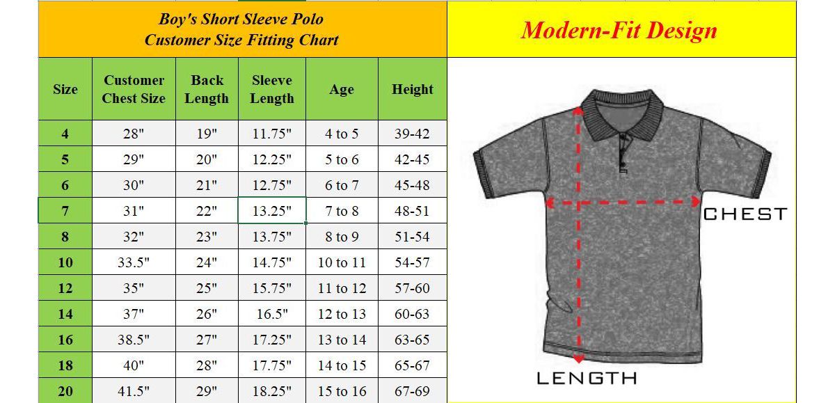 Galaxy by Harvic Boys School Uniform Polo (Little Boys & Big Boys)