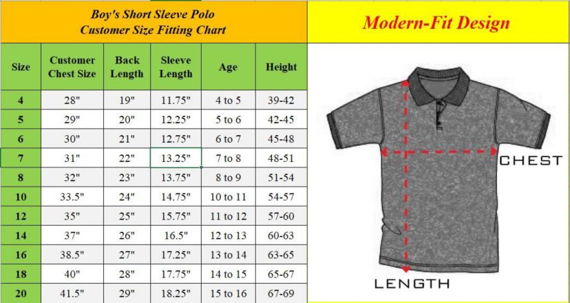 Galaxy by Harvic Boys School Uniform Polo (Little Boys & Big Boys)