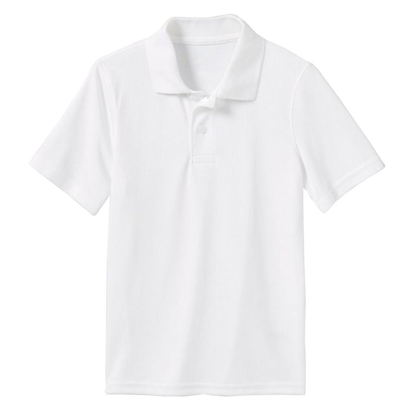 Boys Moisture Wicking Short Sleeve Polos