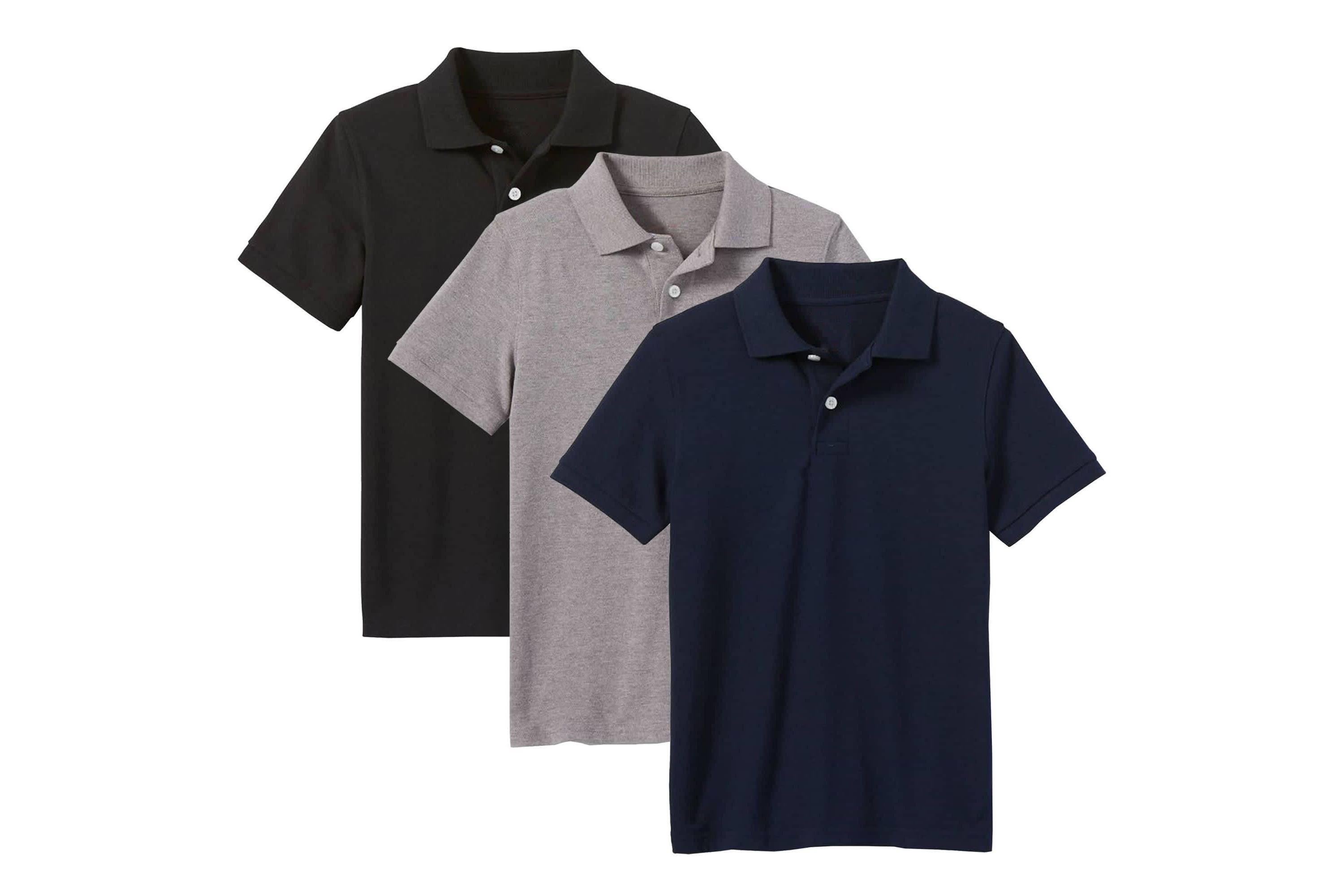 Classic Boys Short Sleeve Polo Shirt -3 Pack