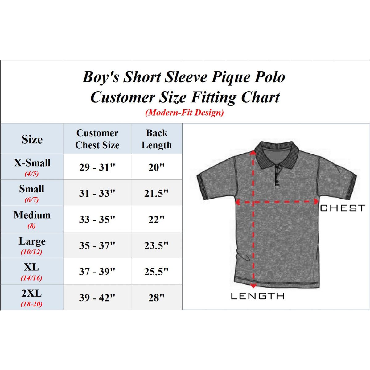 Classic Boys Short Sleeve Polo Shirt