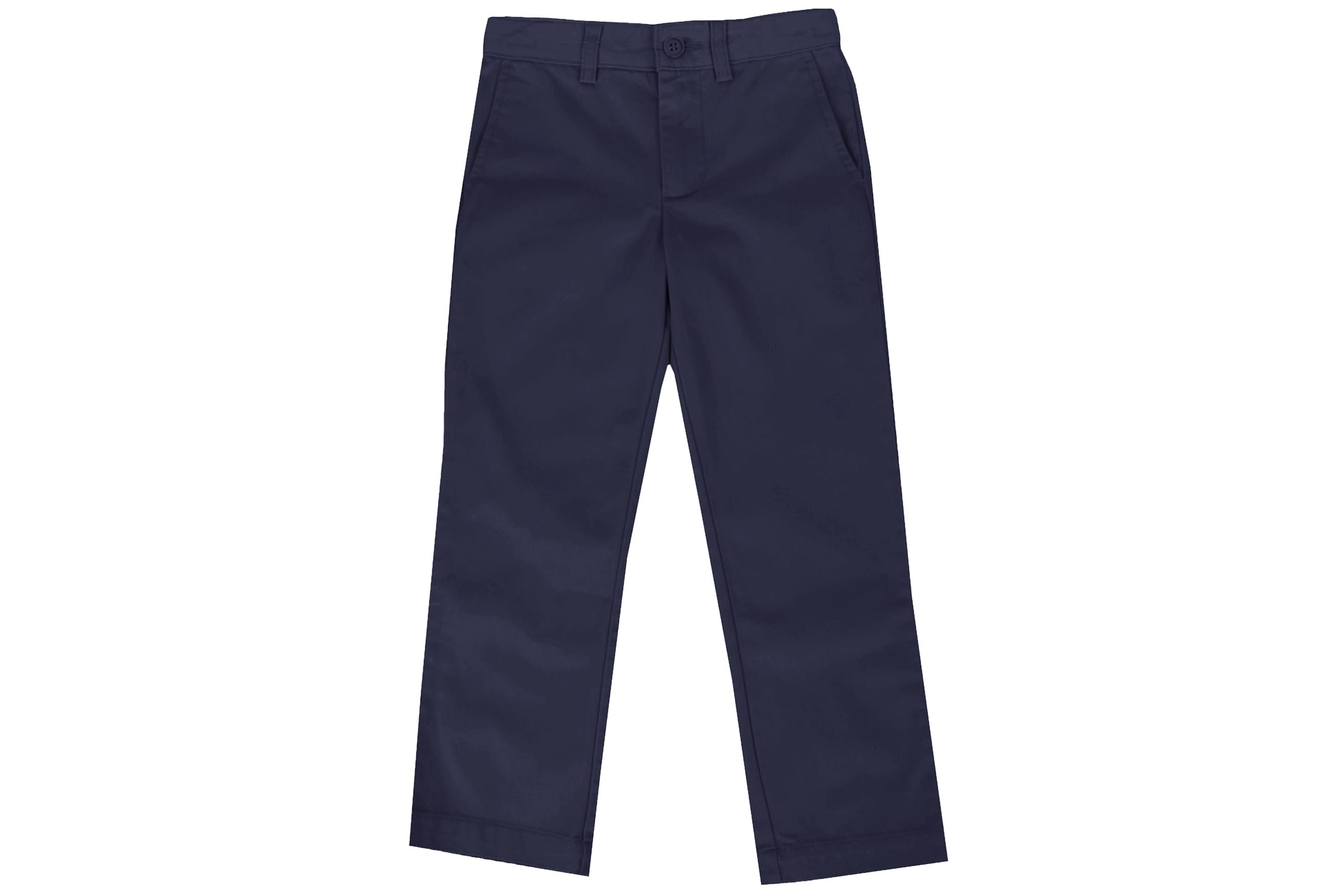 Galaxy Authentic Boys Slim Straight Flat Front School Uniform Pants