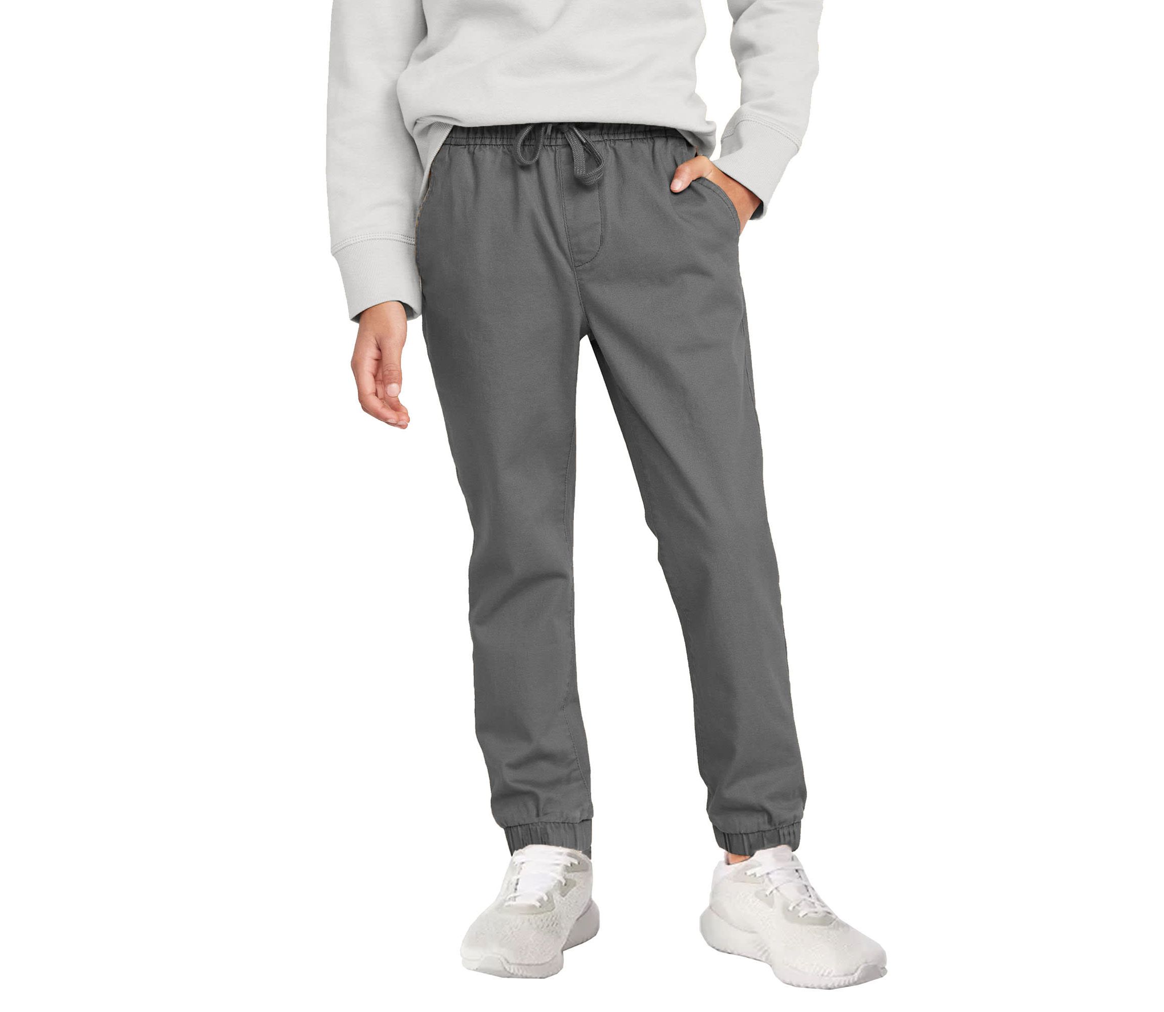 Slim Fitting Cotton Stretch Classic Twill Joggers
