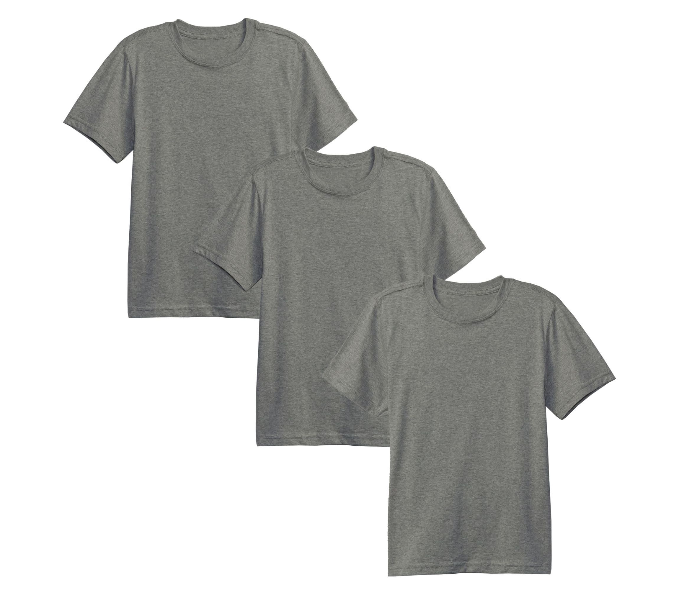 Boy’s Short Sleeve Crew Neck Stretch Tee-3 Pack