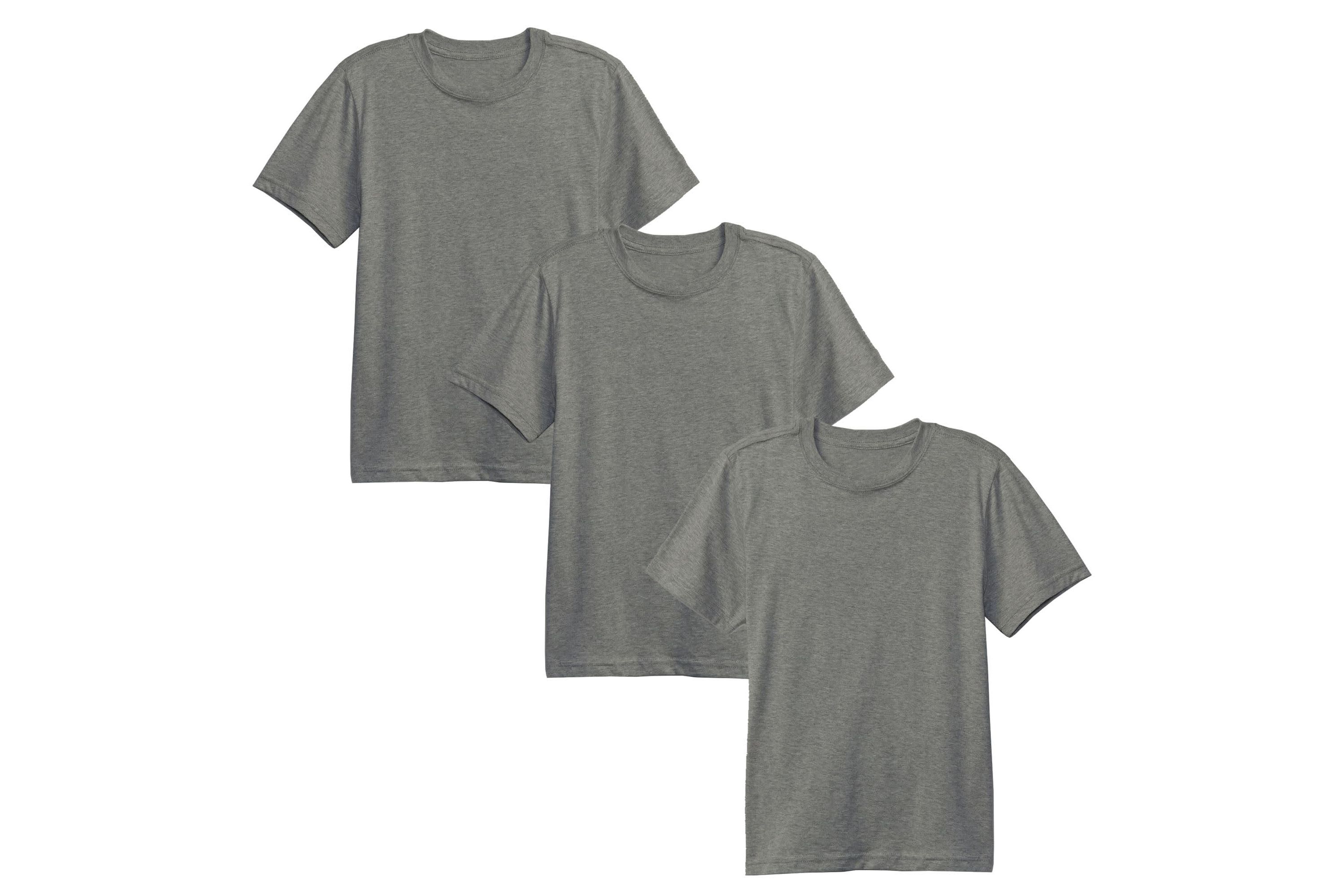 Boy’s Short Sleeve Crew Neck Stretch Tee-3 Pack