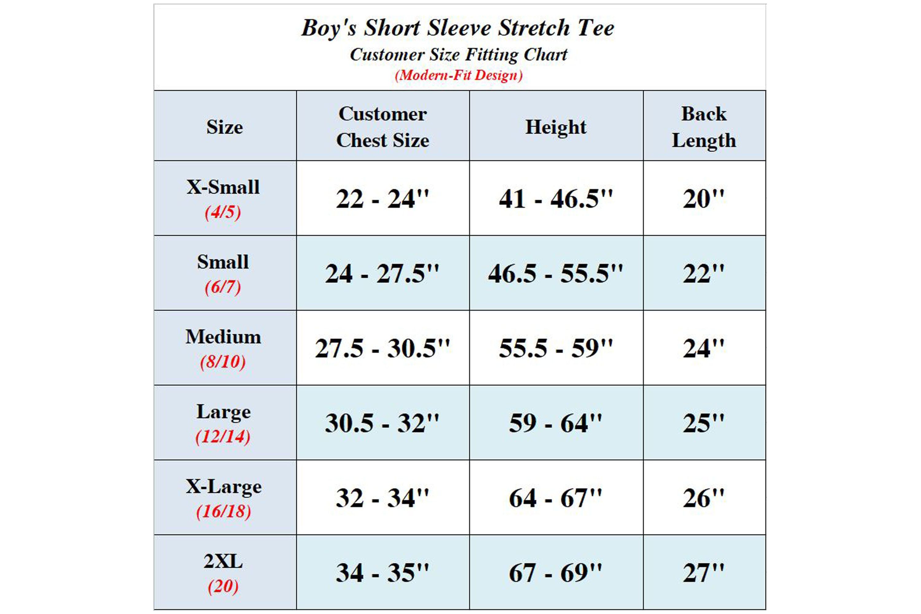 Boy’s Short Sleeve Crew Neck Stretch Tee-3 Pack