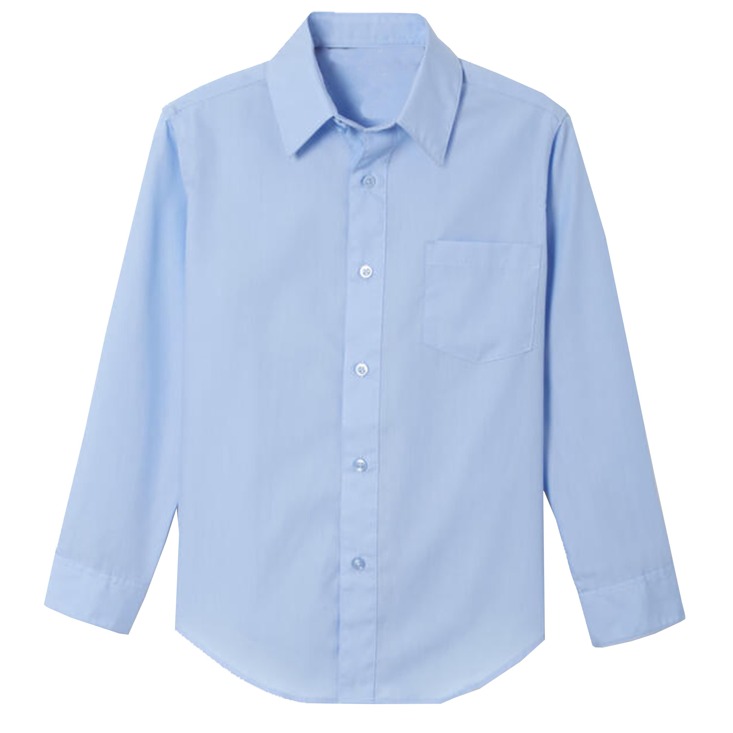 Galaxy Authentic Boy’s Long Sleeve Button Down Dress Shirt