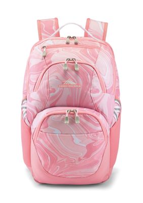 High Sierra Girls Pink Marble Print Backpack belk