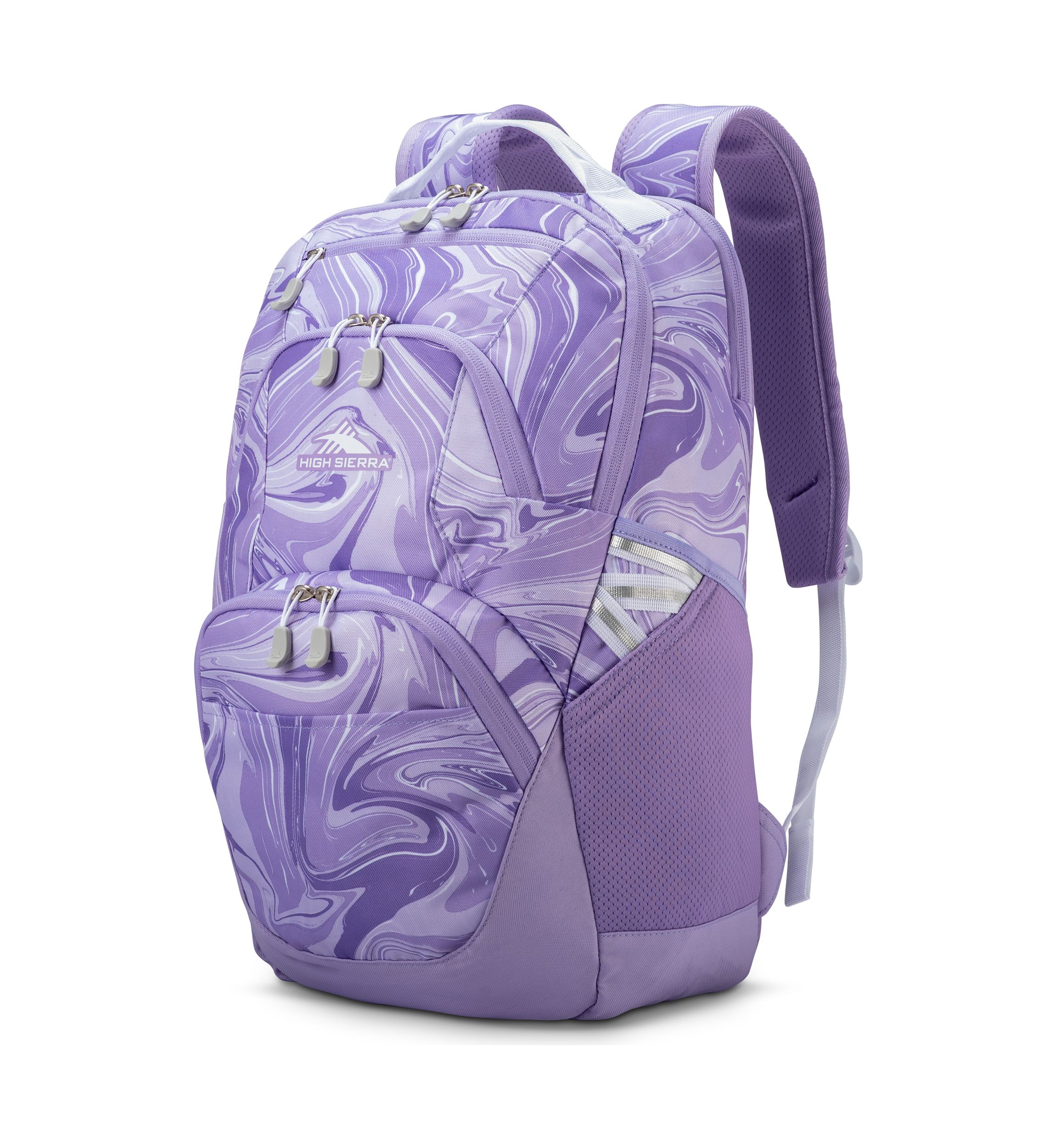 Big Kids Swoop Lavender Marble Backpack